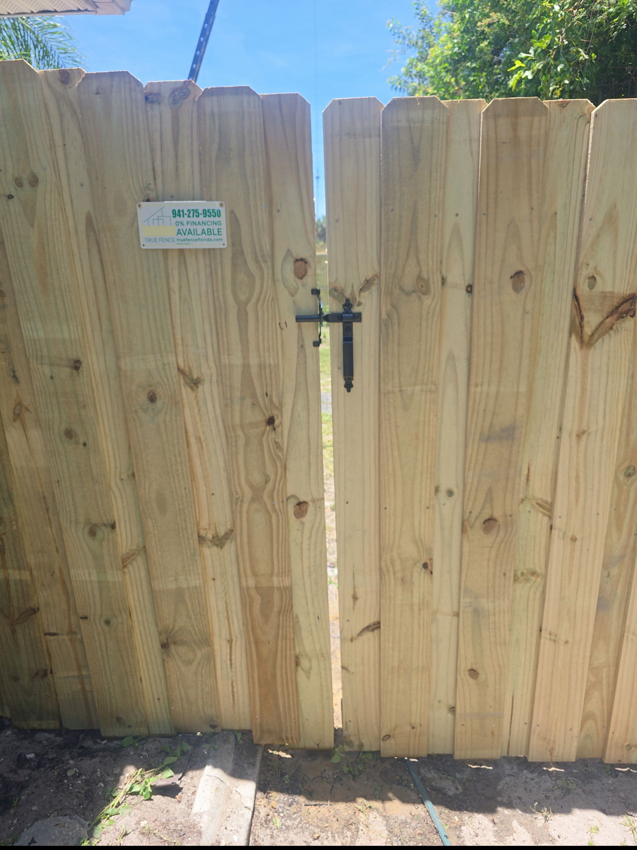 Pressure-Treated Wood Privacy Fence Installation in Port Charlotte by True Fence LLC