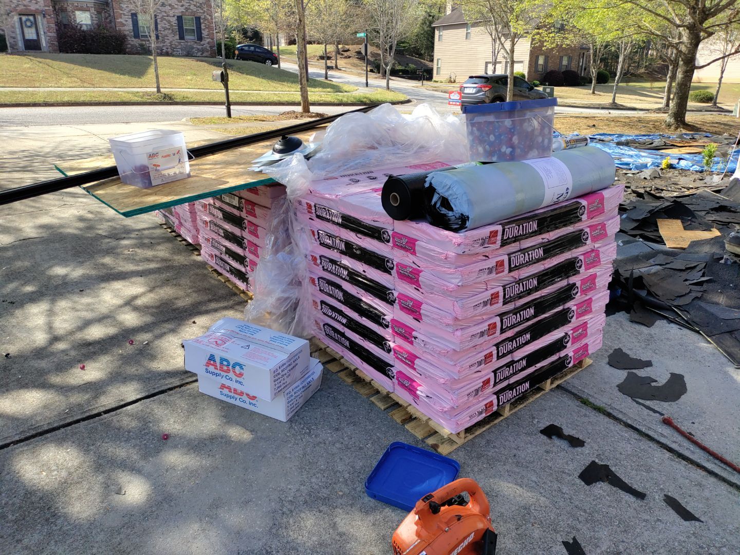 Residential Roofing Installation using Owens Corning Onyx Black by Inspector Roofing and Restoration