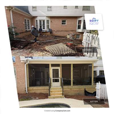 Custom Screened-In Porch and Multi-Level Deck Addition in Atlanta