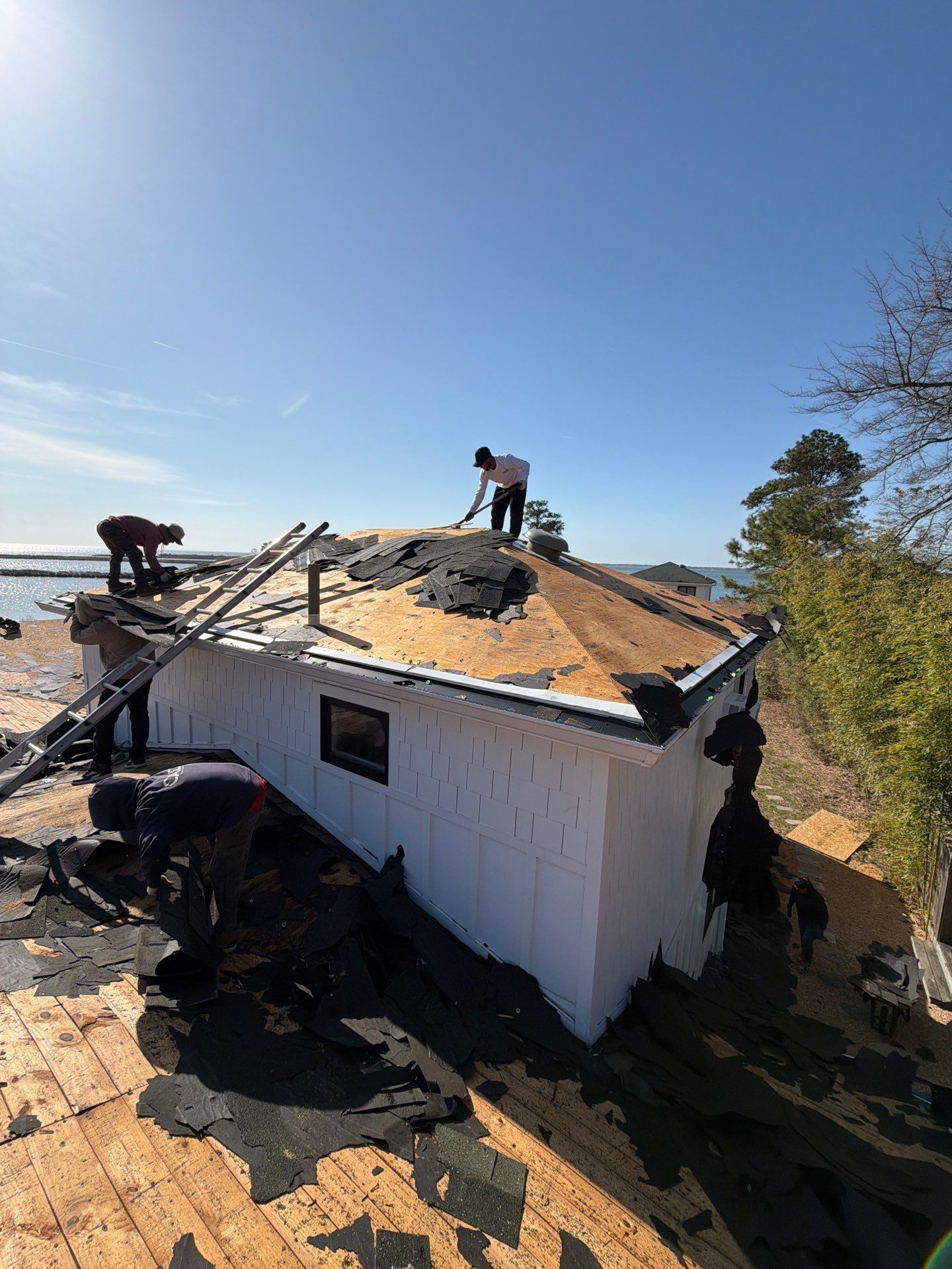 Roof Replacement in White Stone by Cade Construction