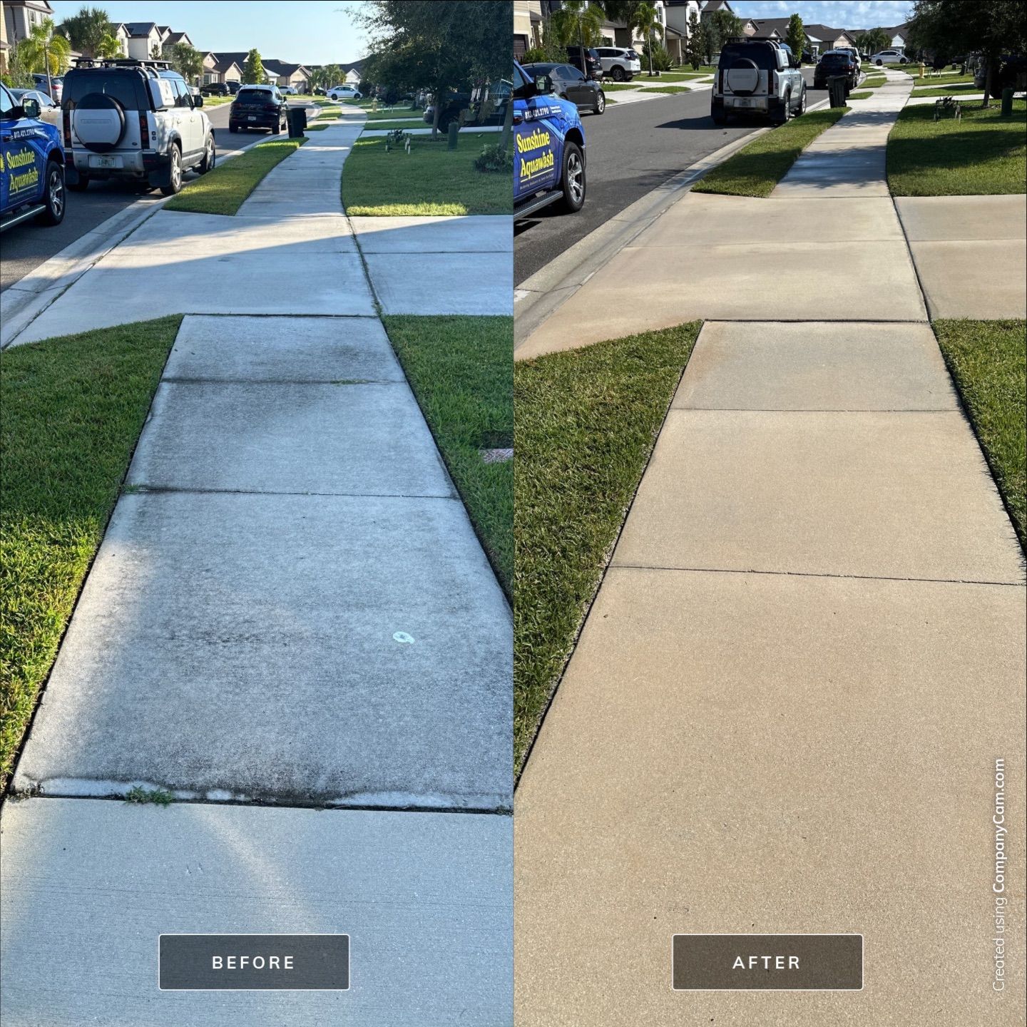 Driveway Cleaning in Palmetto, FL – Trevesta Community by Sunshine AquaWash