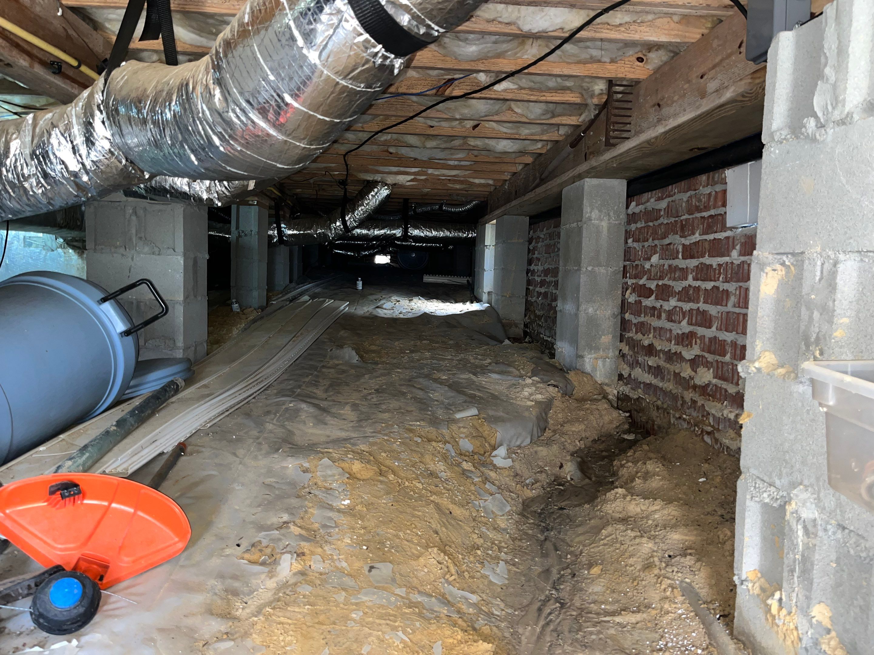 Impact Choice Encapsulation with French Drain, Mold Removal, and Crawlspace Door by Impact Crawlspace