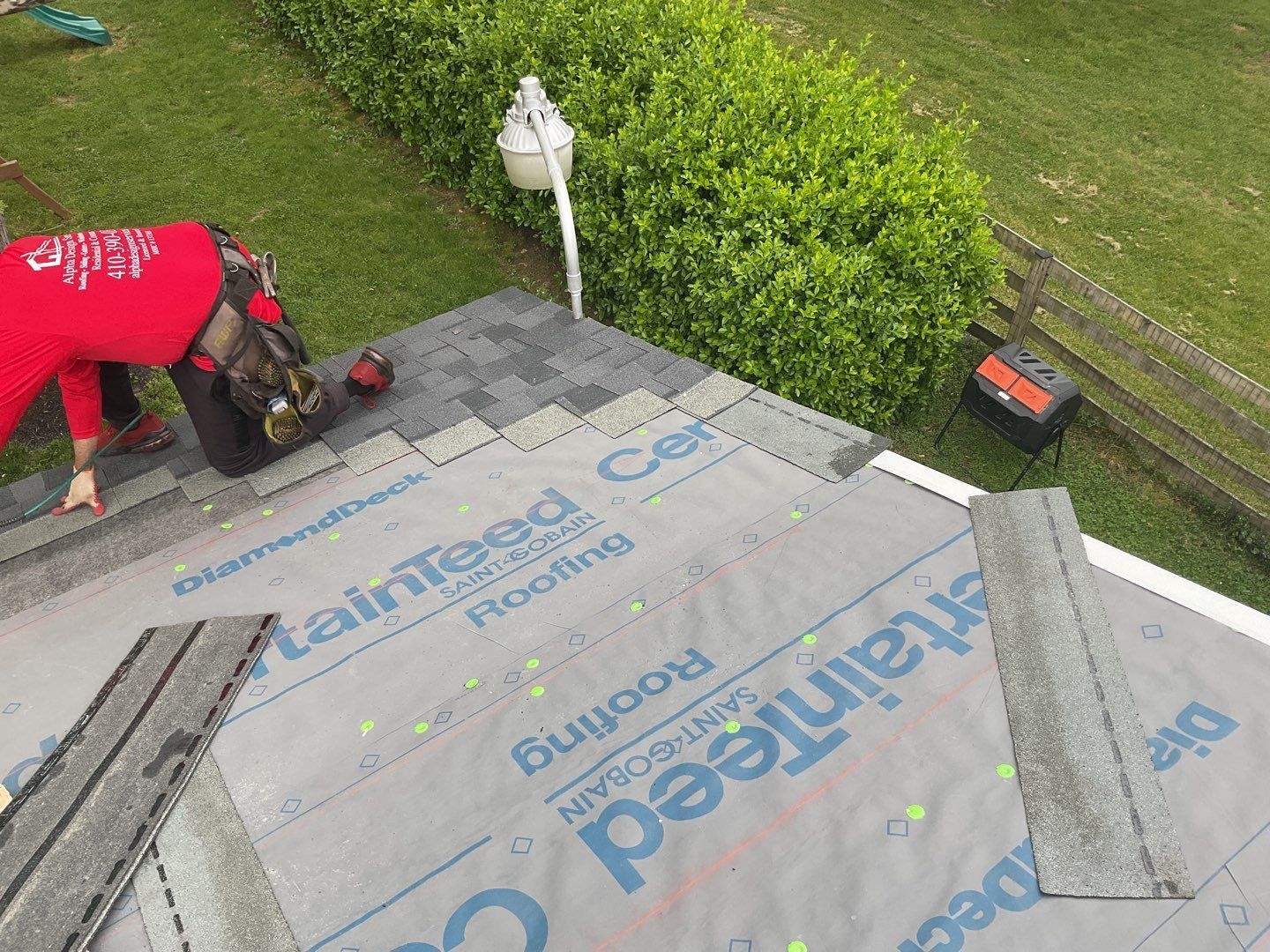 Residential Roofing Installation using CertainTeed Shingles by Alpha Design Services