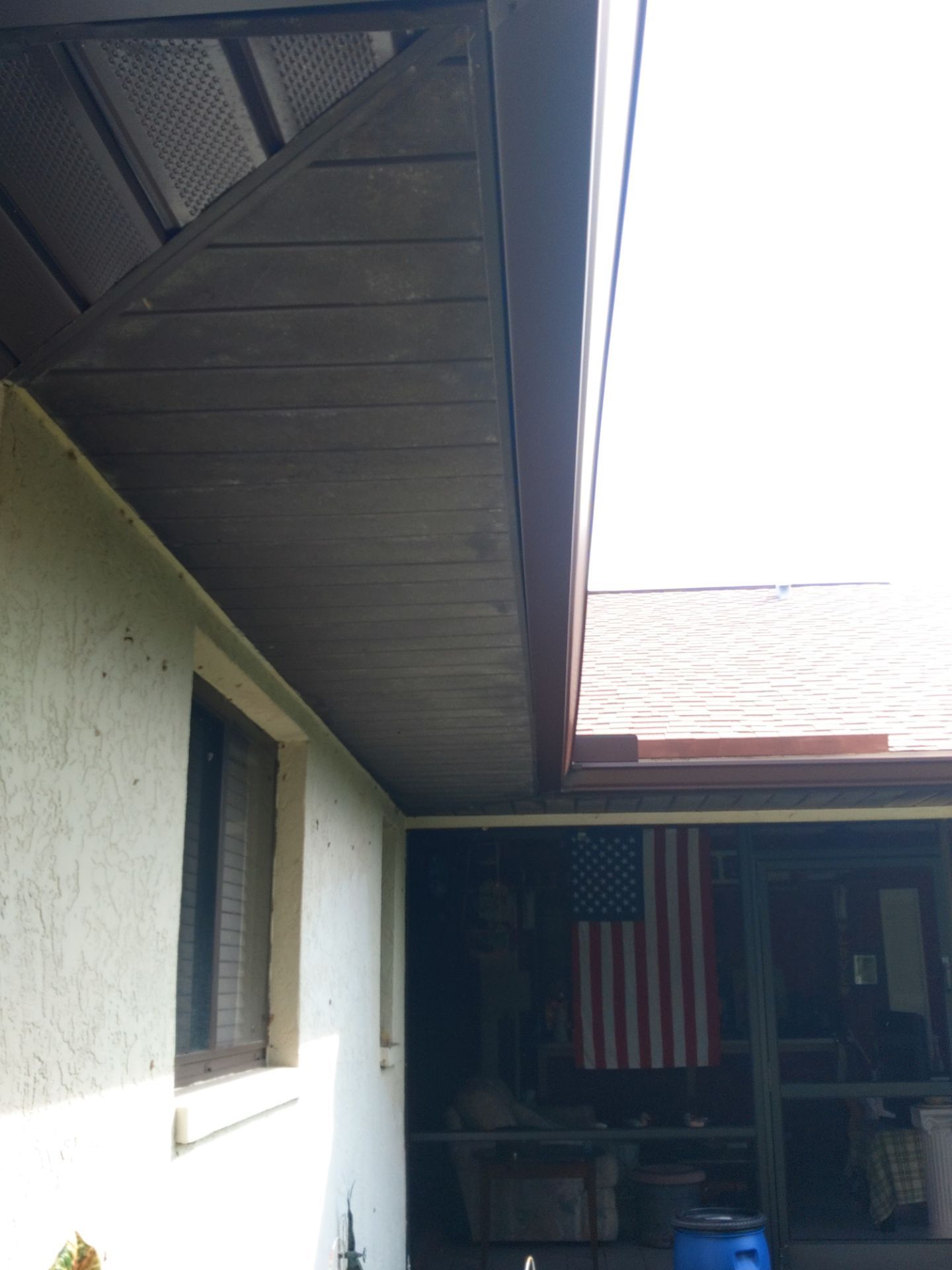 Brown Gutters in Cape Coral FL by Gutter Professors