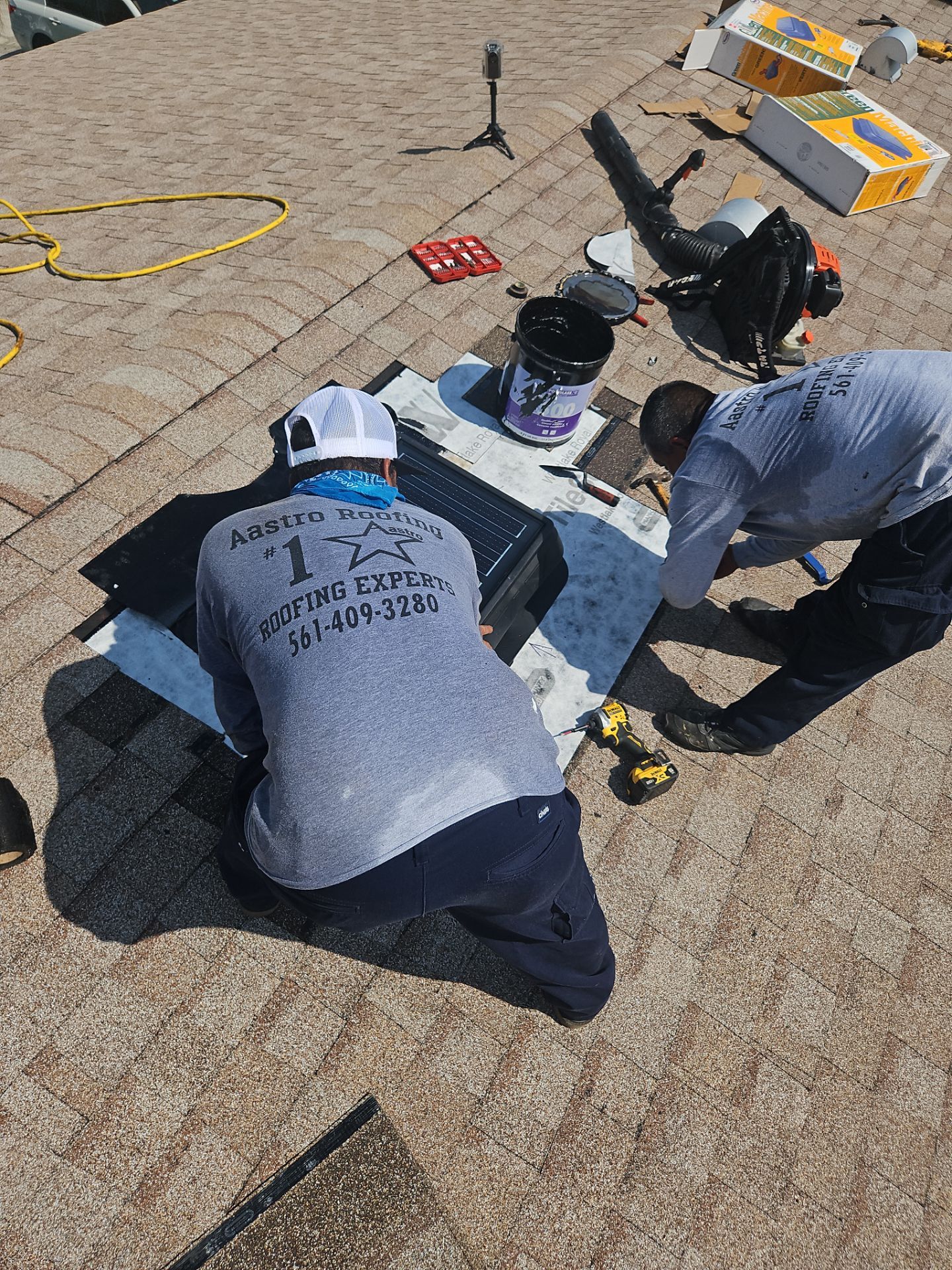 Shingle Roof Replacement and Decking Repair in Boynton Beach by Aastro Roofing