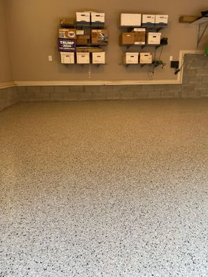 Garage Floor Coating using Cabin Fever