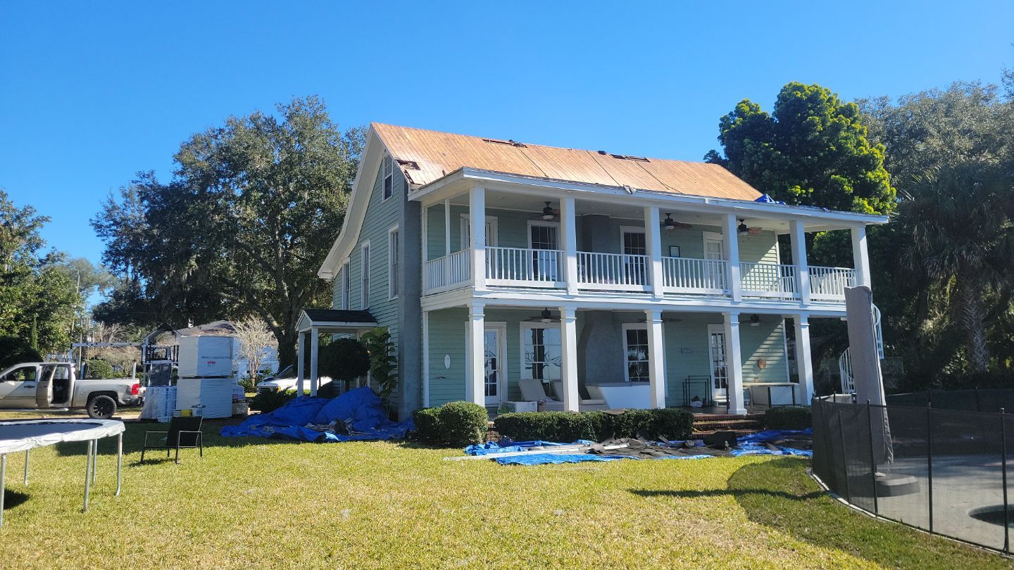 Residential Roofing Installation using Aluminum Metal Roof by Galaxy Builders, Inc.