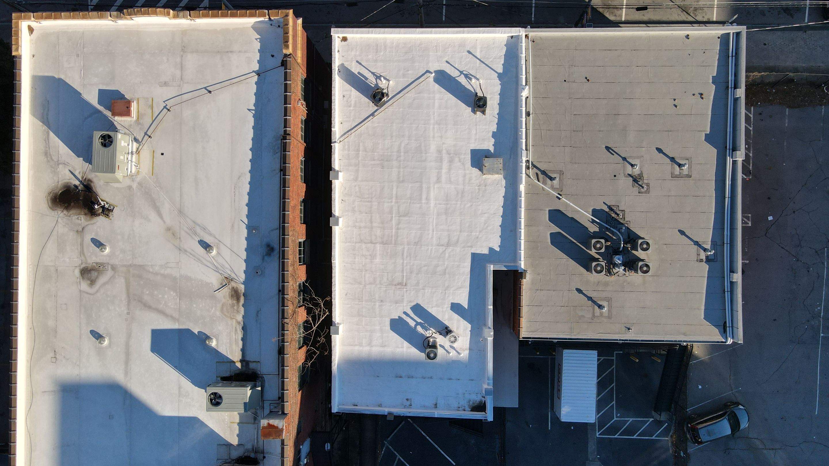 Commercial Roofing Coating using Everest Silicone Coating by Georgia Roof Advisors