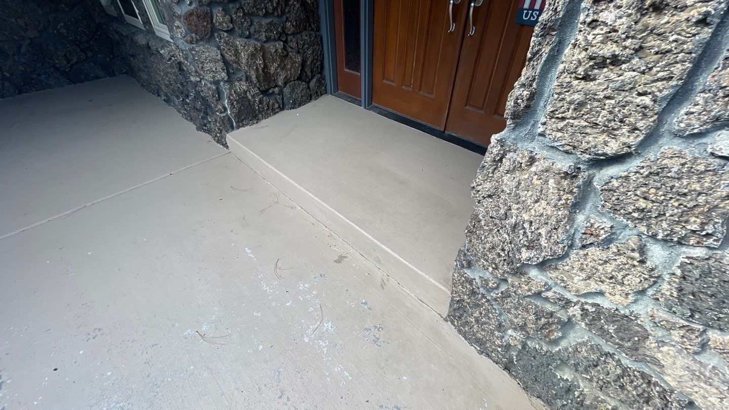 Patio Transformation using Rockford 1/8" Flake by Croc Coatings, LLC