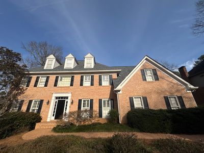 Atlanta Exterior Painting and Front Door Refresh on Brick Colonial