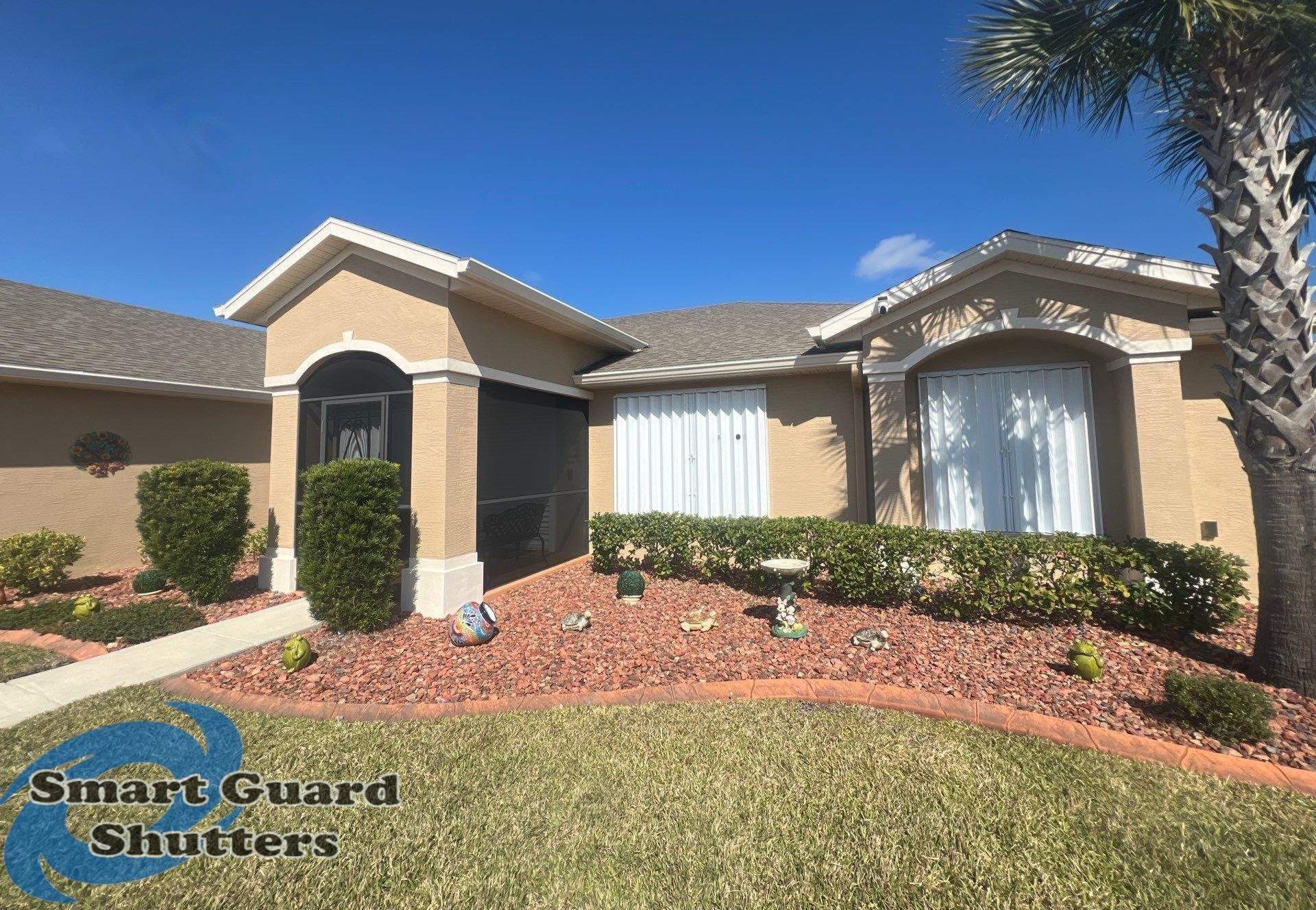 Hurricane Protection In White by Smart Guard Shutters