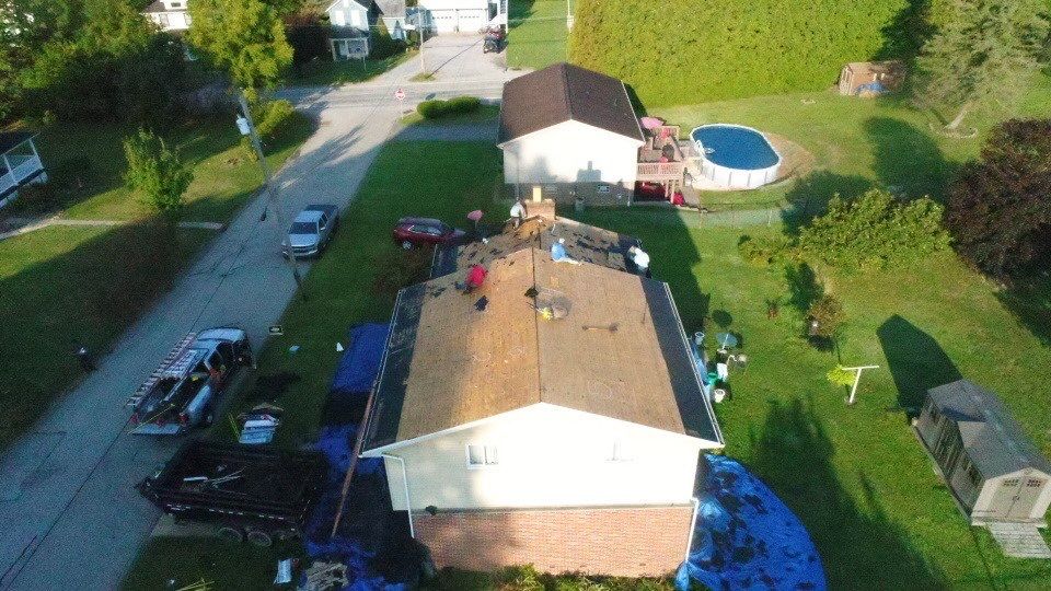 Residential Roofing Installation using GAF HDZ SHINGLES by La Bendicion Contruction Llc