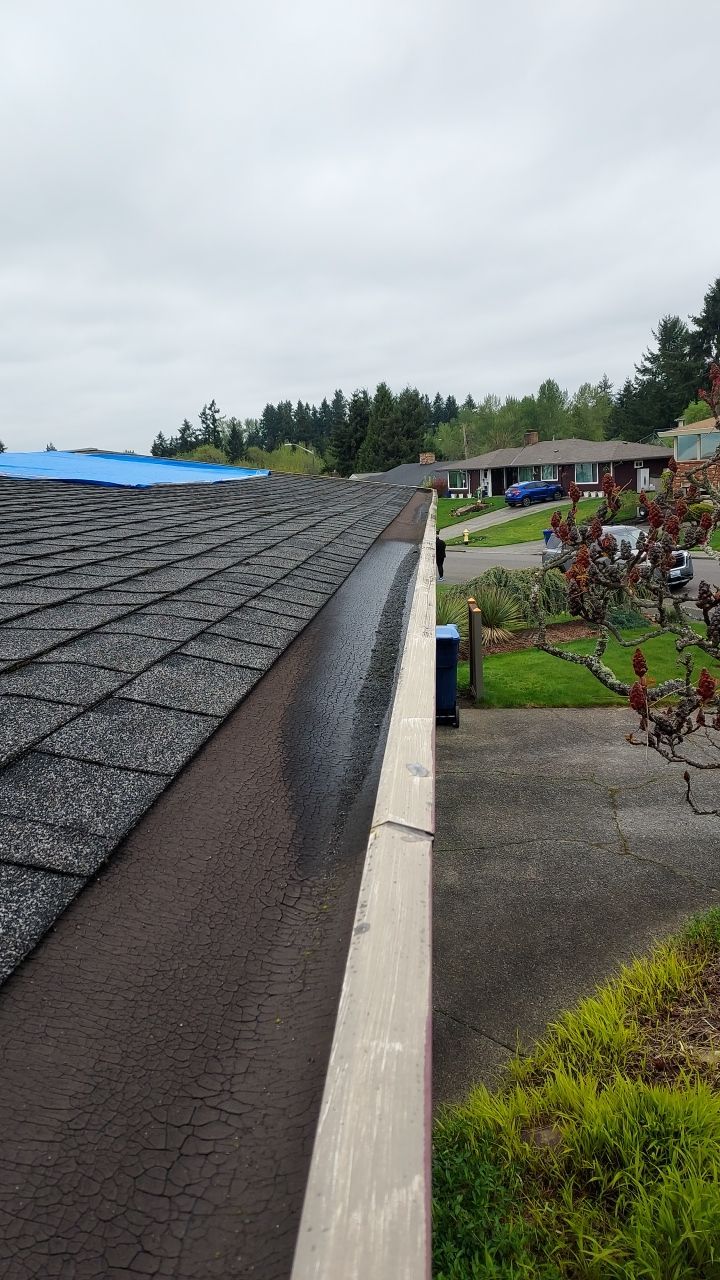 Low Slope Shingles to Metal with Built in Gutters by Roof Smart