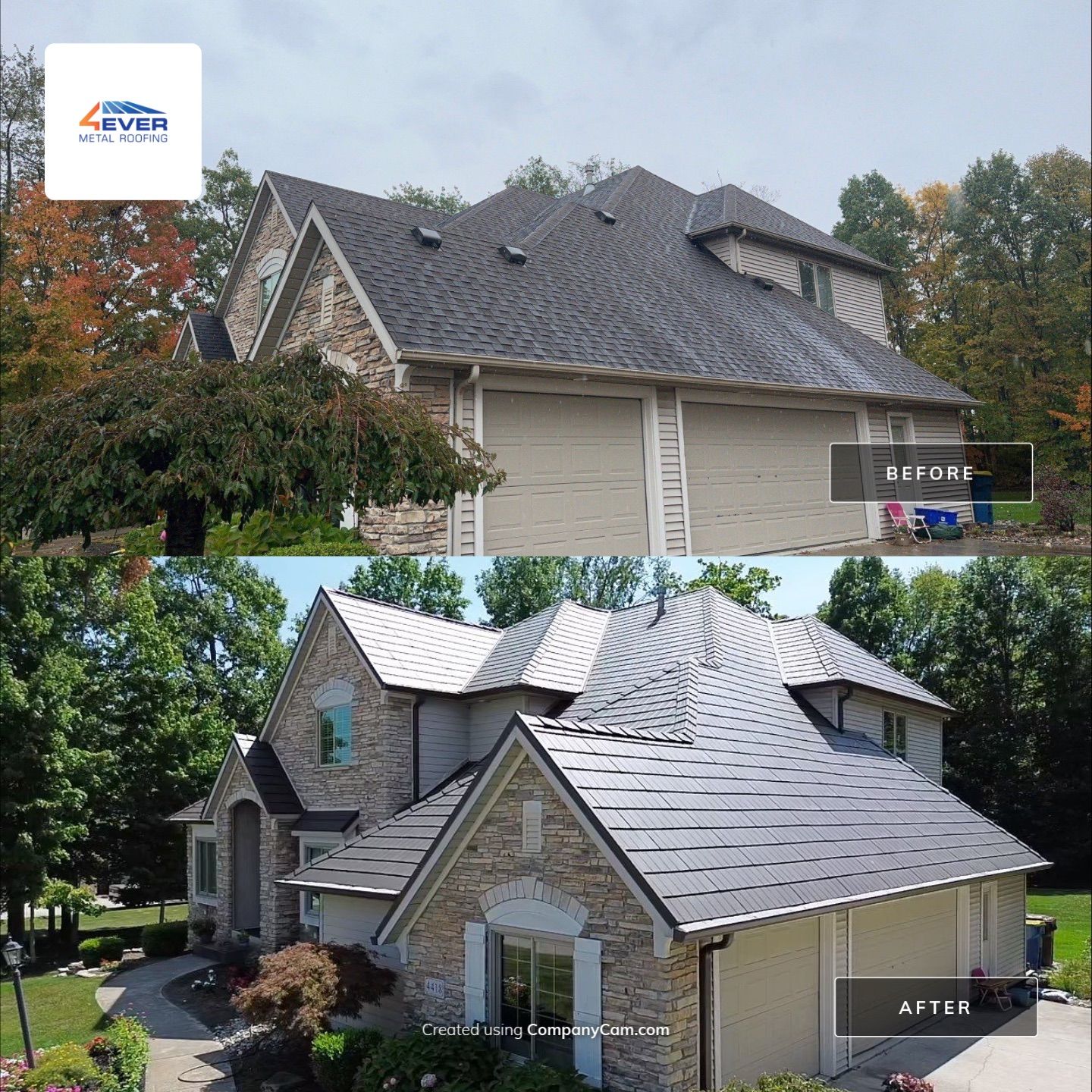 HOA-Approved Metal Shake Roof After Hail Damage – Fort Wayne, IN by 4Ever Metal Roofing