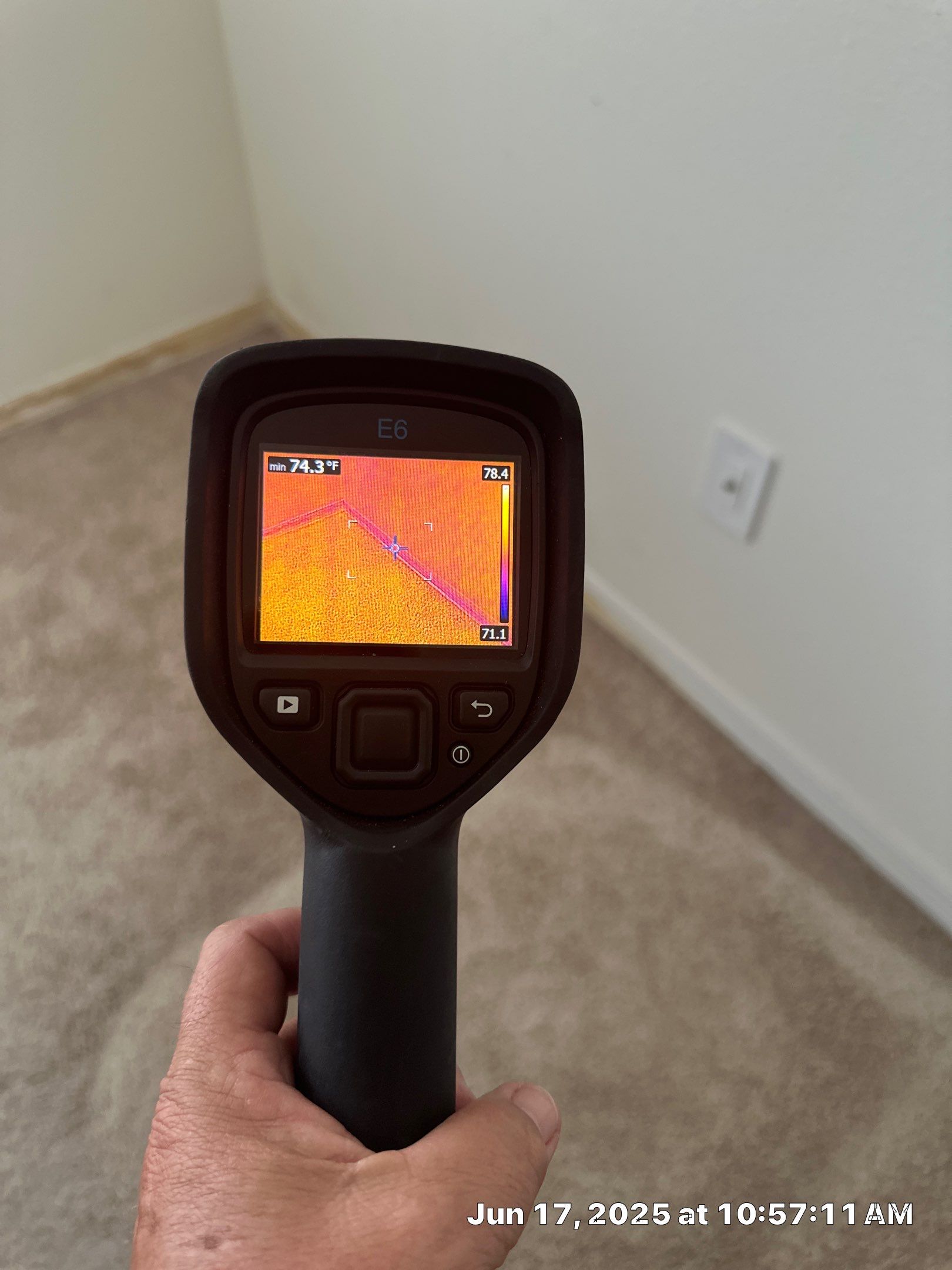 Moisture intrusion inspection with air quality testing by Building performance Solutions LLC