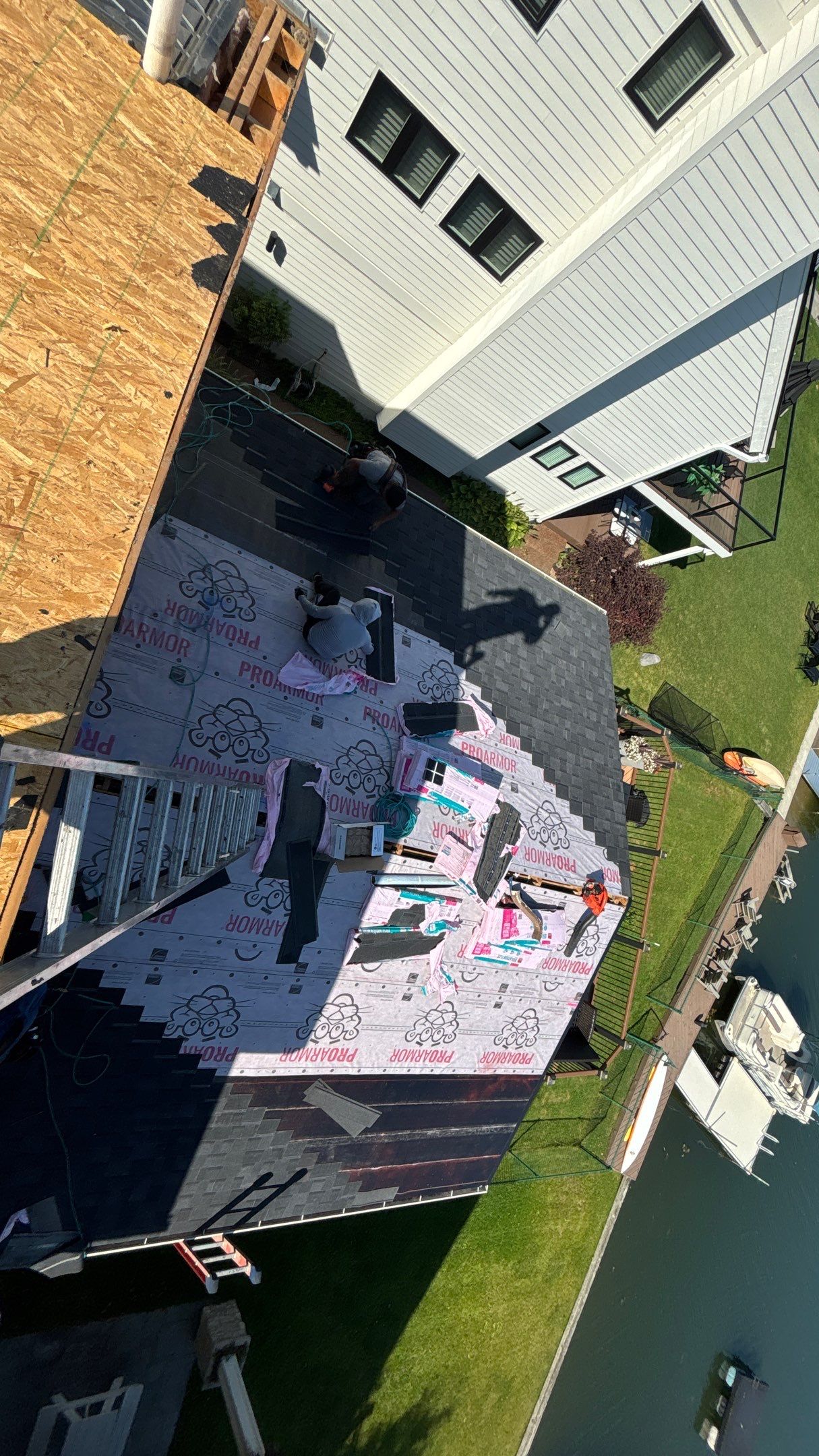 Roof Replacement using Owens Corning Onyx Black by 180 Contractors