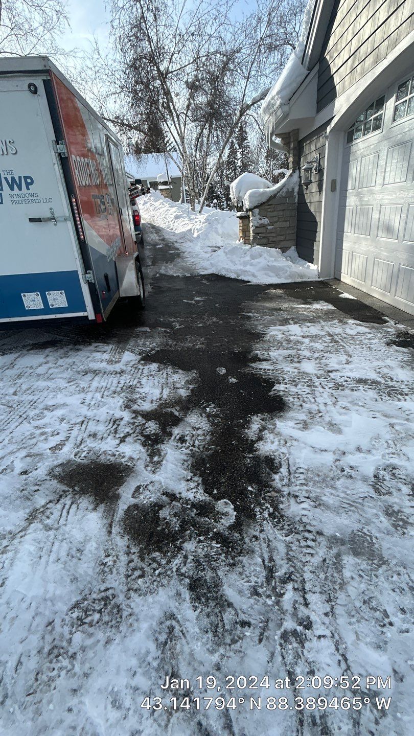 Roof Snow And Ice Dam Removal using Steamer by Total Restoration Services