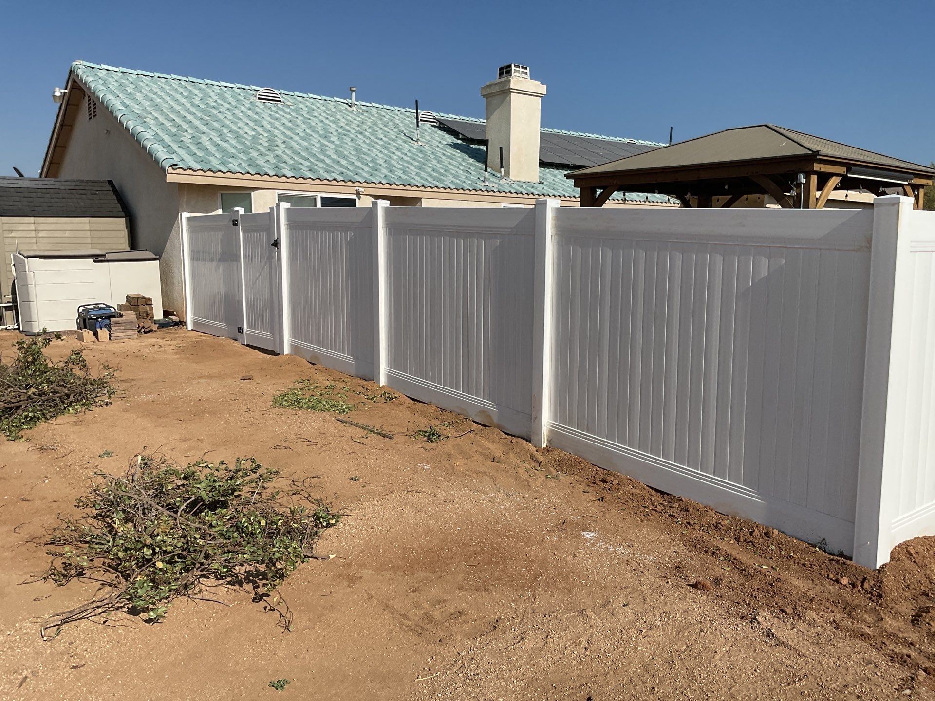Fence Installation using Vinyl by Fence Guys Inc. 