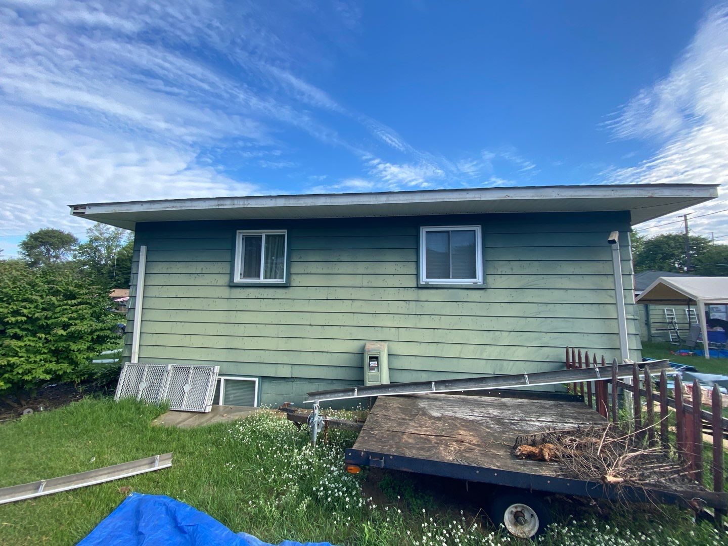 Siding Replacement using Smokey Grey by 180 Contractors