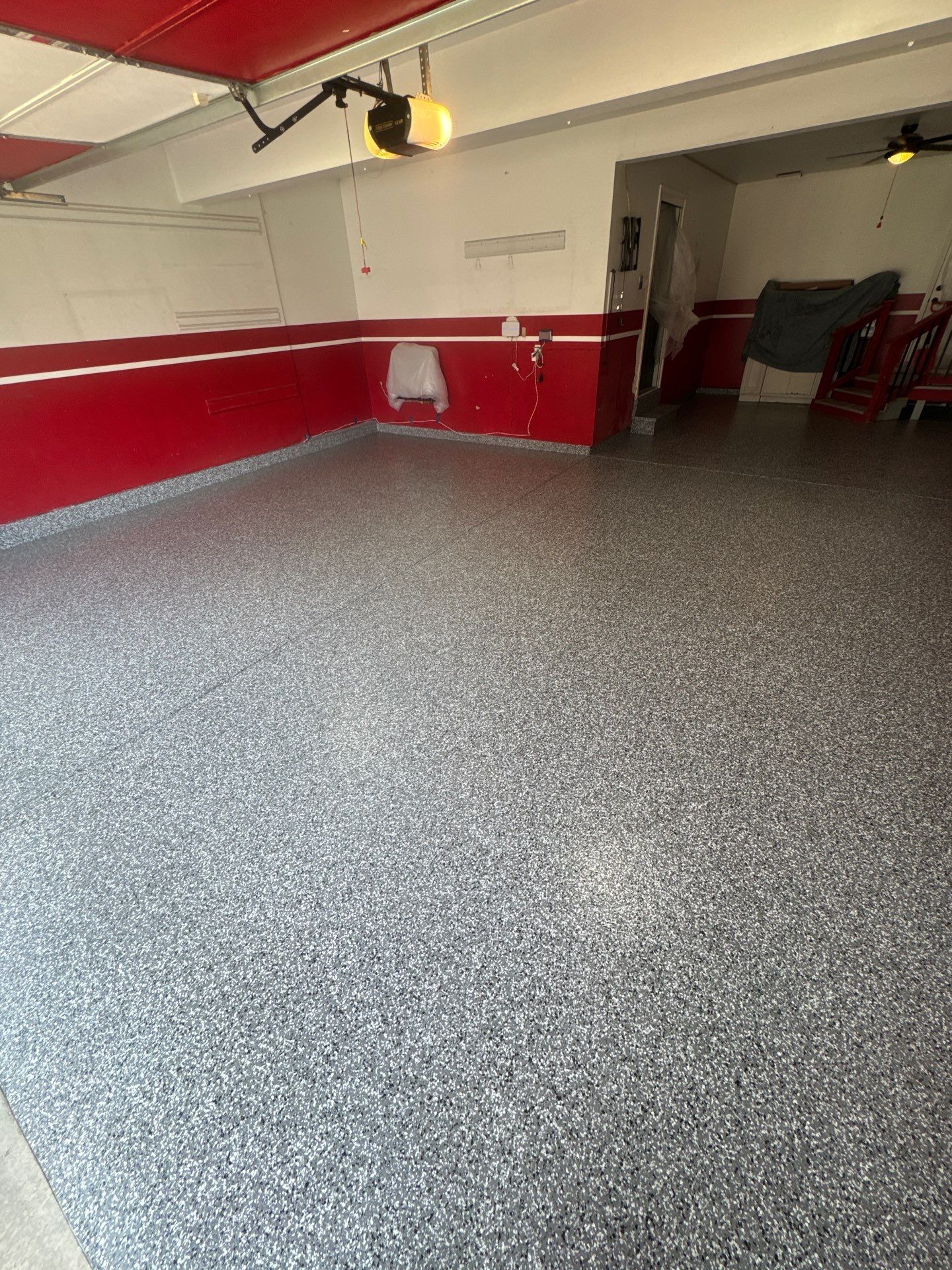 Wombat Flake Garage Floor  by Level 10 Coatings