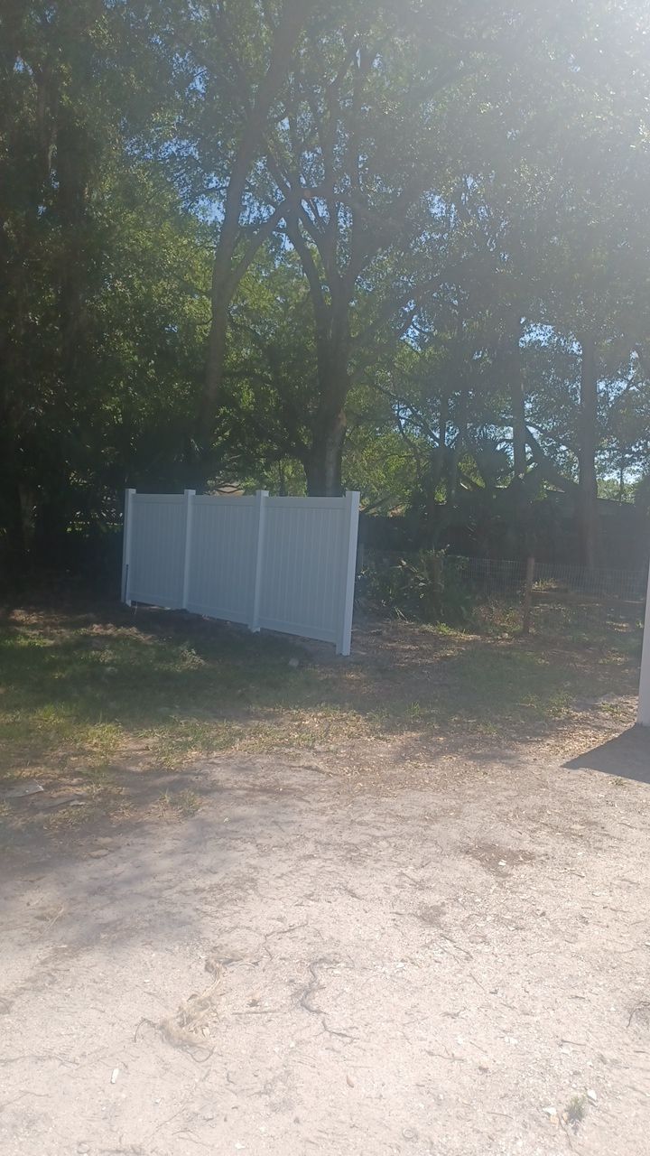 Bradenton, FL 6ft. Tall White Vinyl Privacy Fence by Asap fence and gates, LLC
