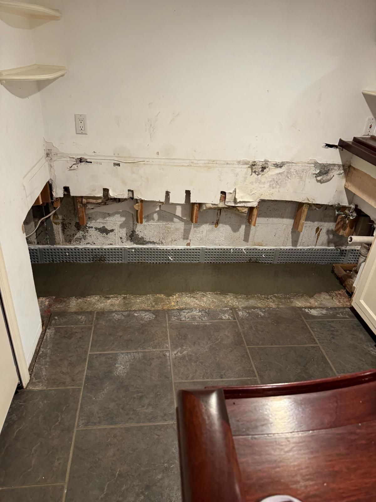 Interior French Drain Basking Ridge NJ by Pure Service Pro, LLC 
