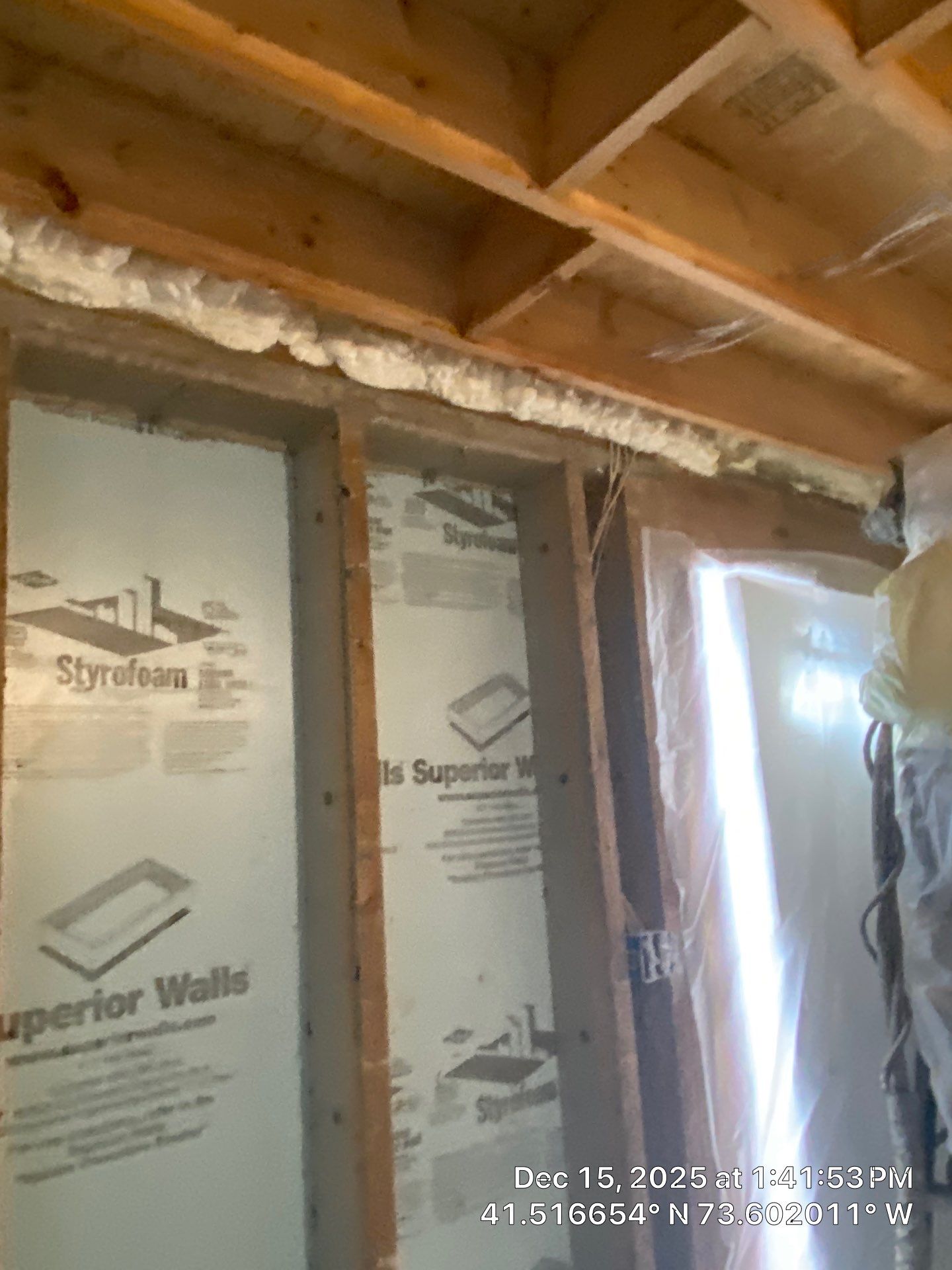 Attic Insulation using open cell spray foam by NYS Foam & Energy