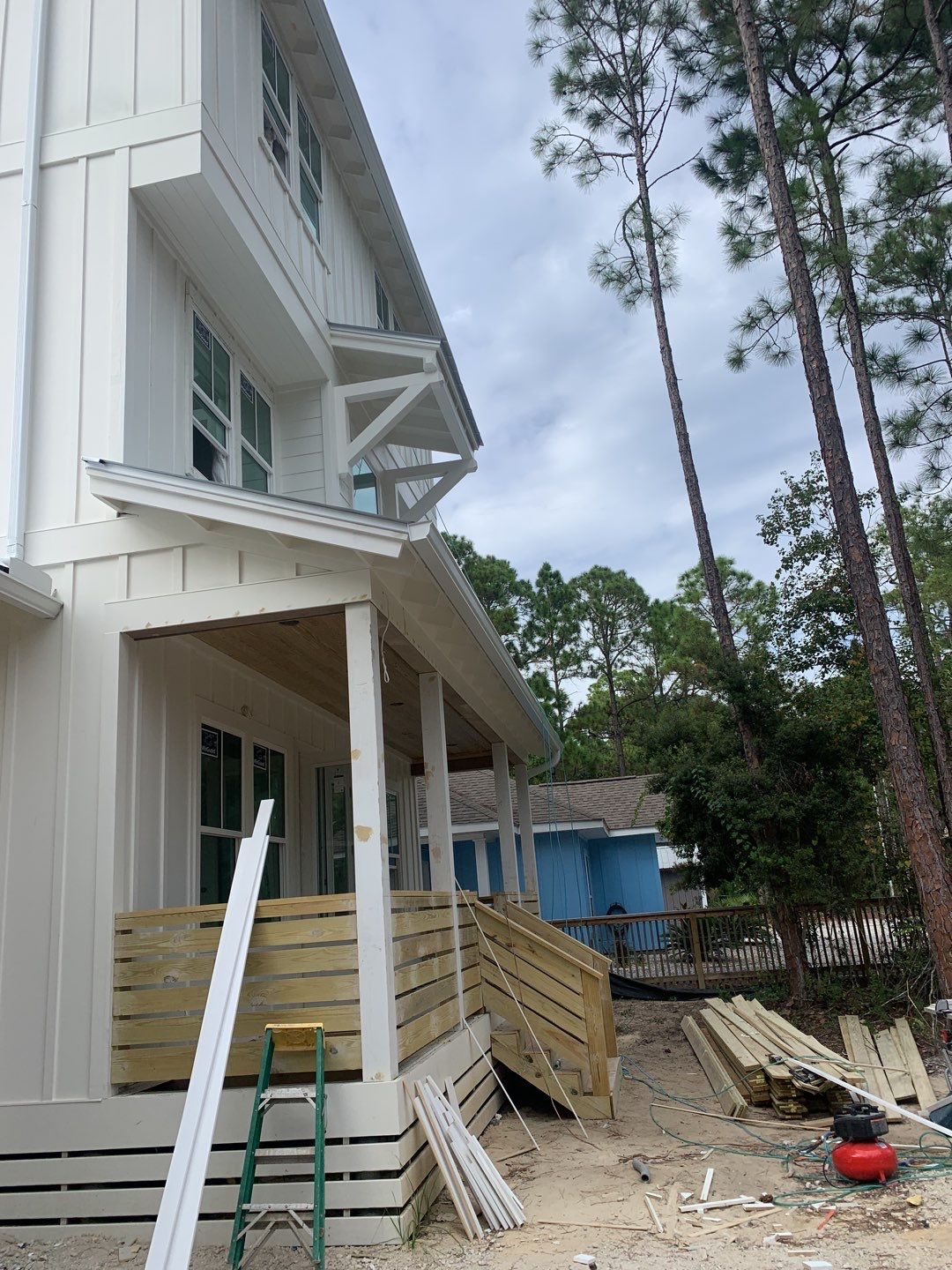 Seamless Aluminum Gutter Installation using 6 Inch Seamless Gutters in Santa Rosa Beach, FL by Gutter Professors