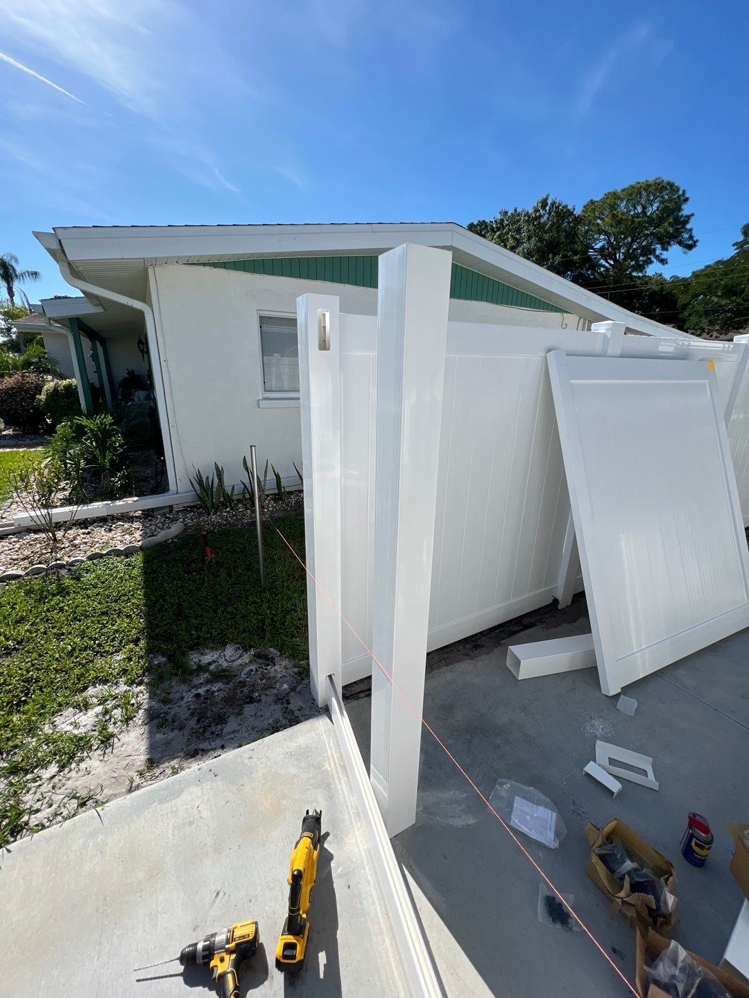 Sarasota, FL 6ft. Tall White Vinyl Privacy Fence  by Asap fence and gates, LLC