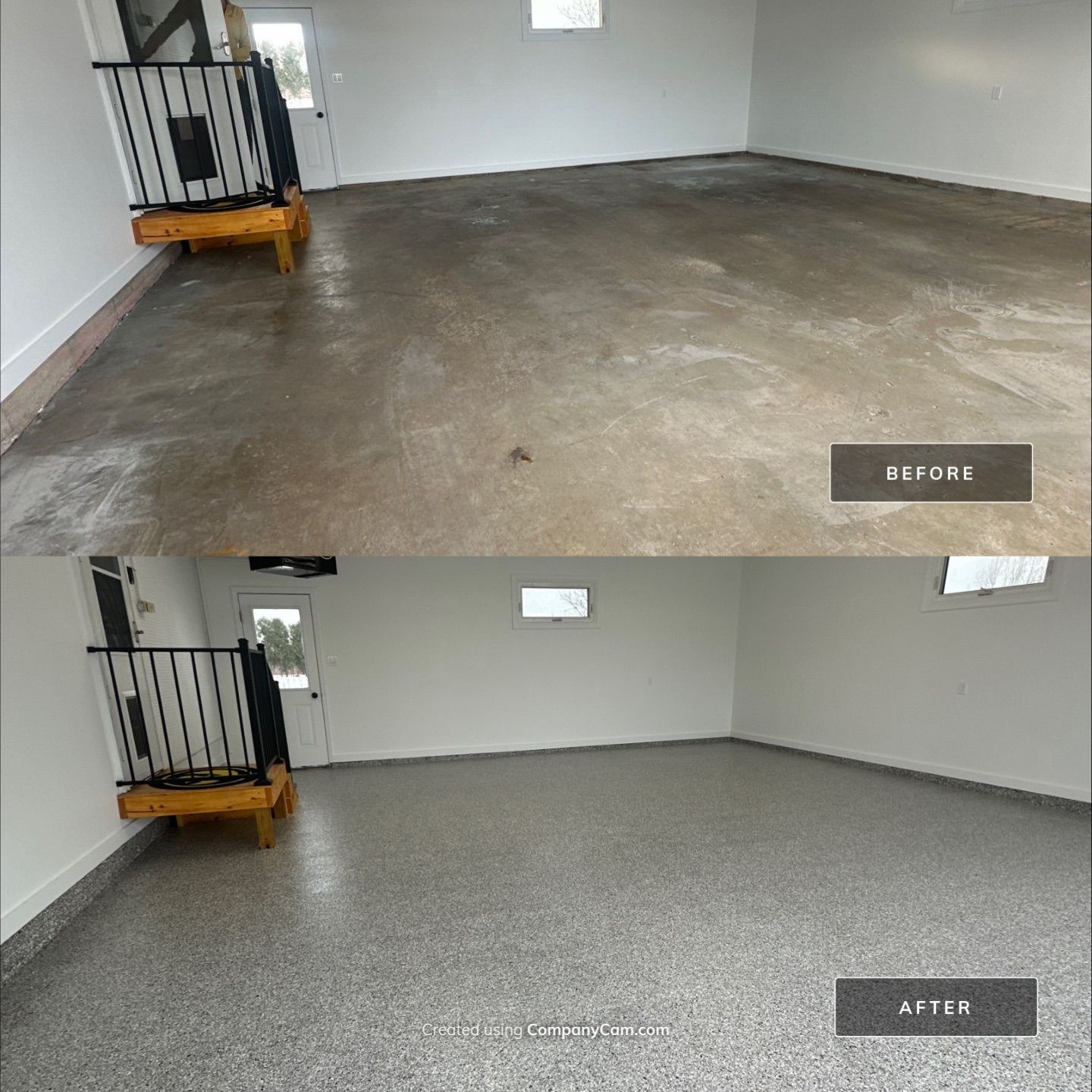 Marshalltown Garage Floor Renovation by Revival Concrete Coatings