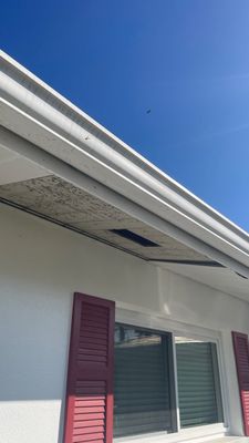 Facia and Soffit Repair using Vinyl Soffit