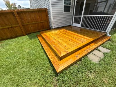 Wood Fence and Wood Deck using Wood Sealant