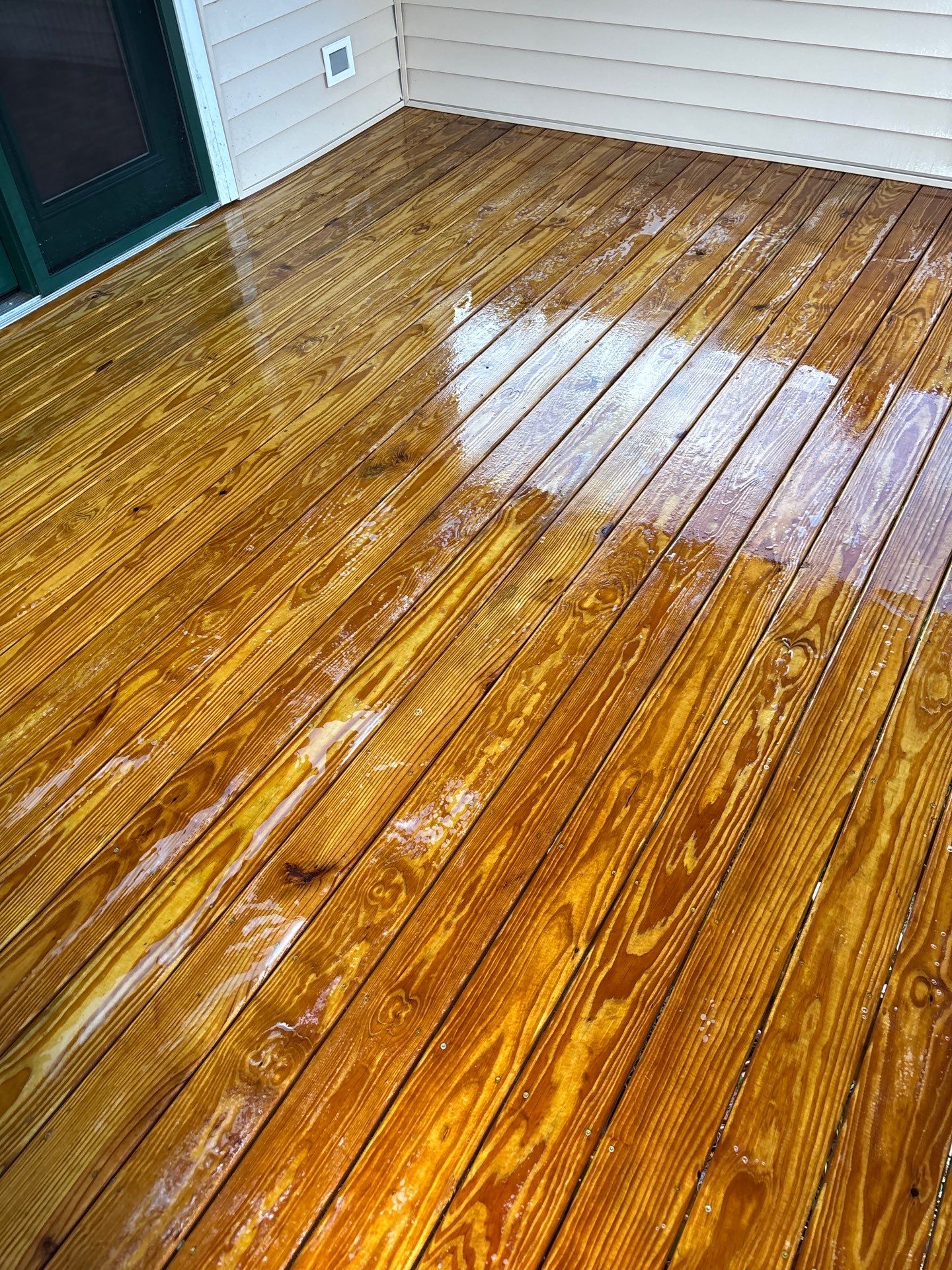 Concrete Walk Way and Wood Deck using Wood and Concrete Sealant by DuraSeal