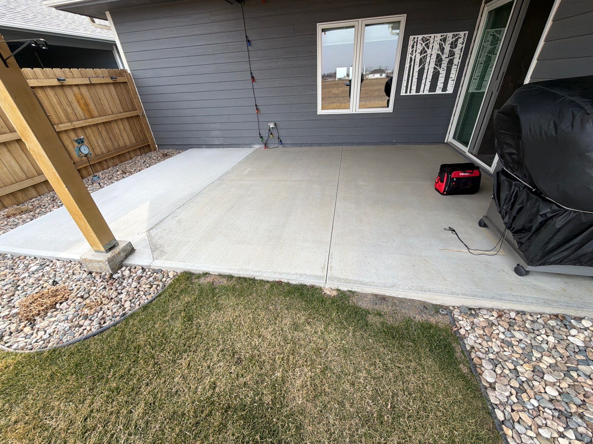 Decorative Flake Concrete Coating for Sioux Falls Porch and Patio by Select Painting, Coatings & Garage Cabinets