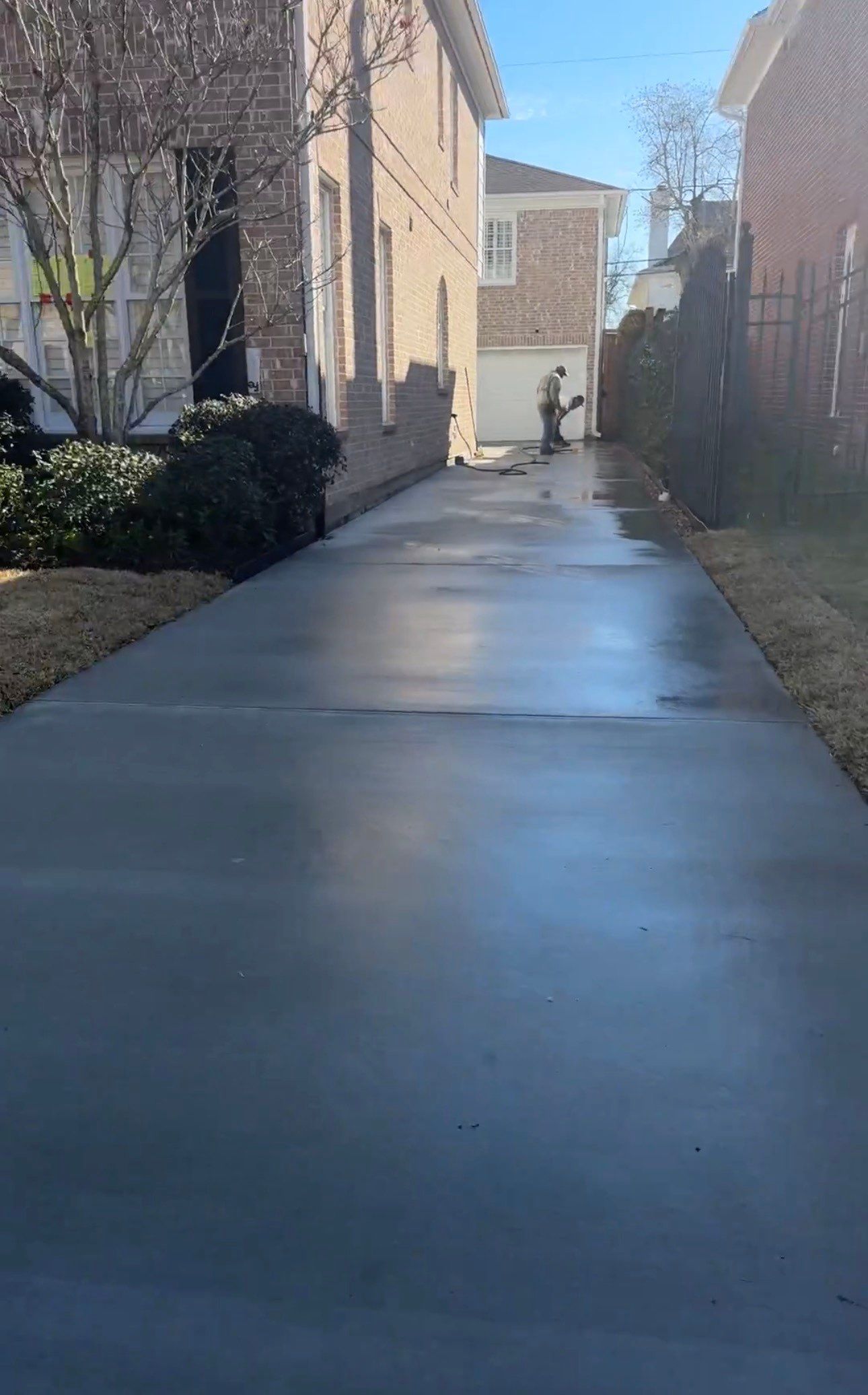 Driveway Concrete Replacement & French Drainage System by Texas Urban Elements