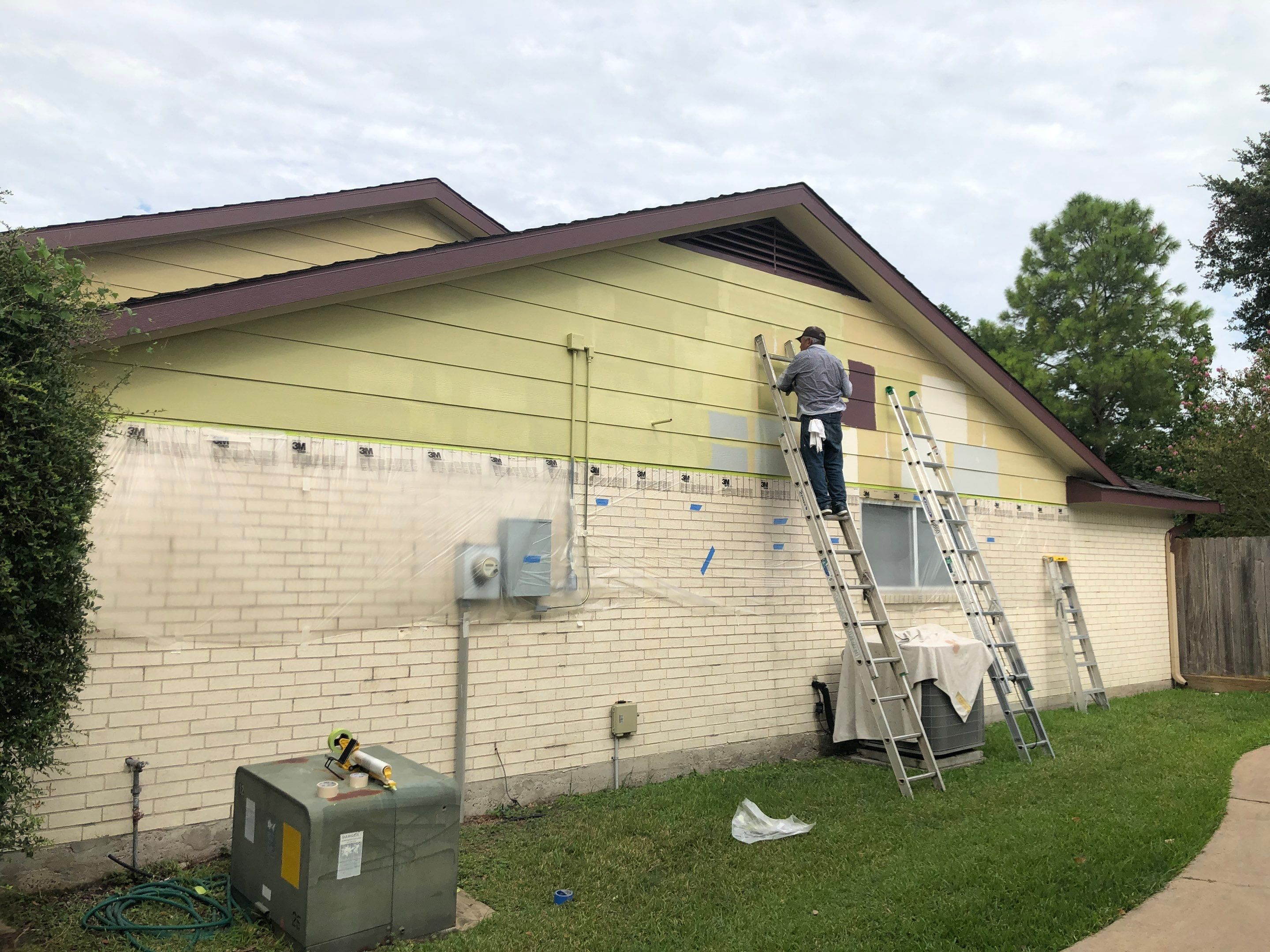 Siding Installation using Fiber Cement James Hardie by V General Contractors 