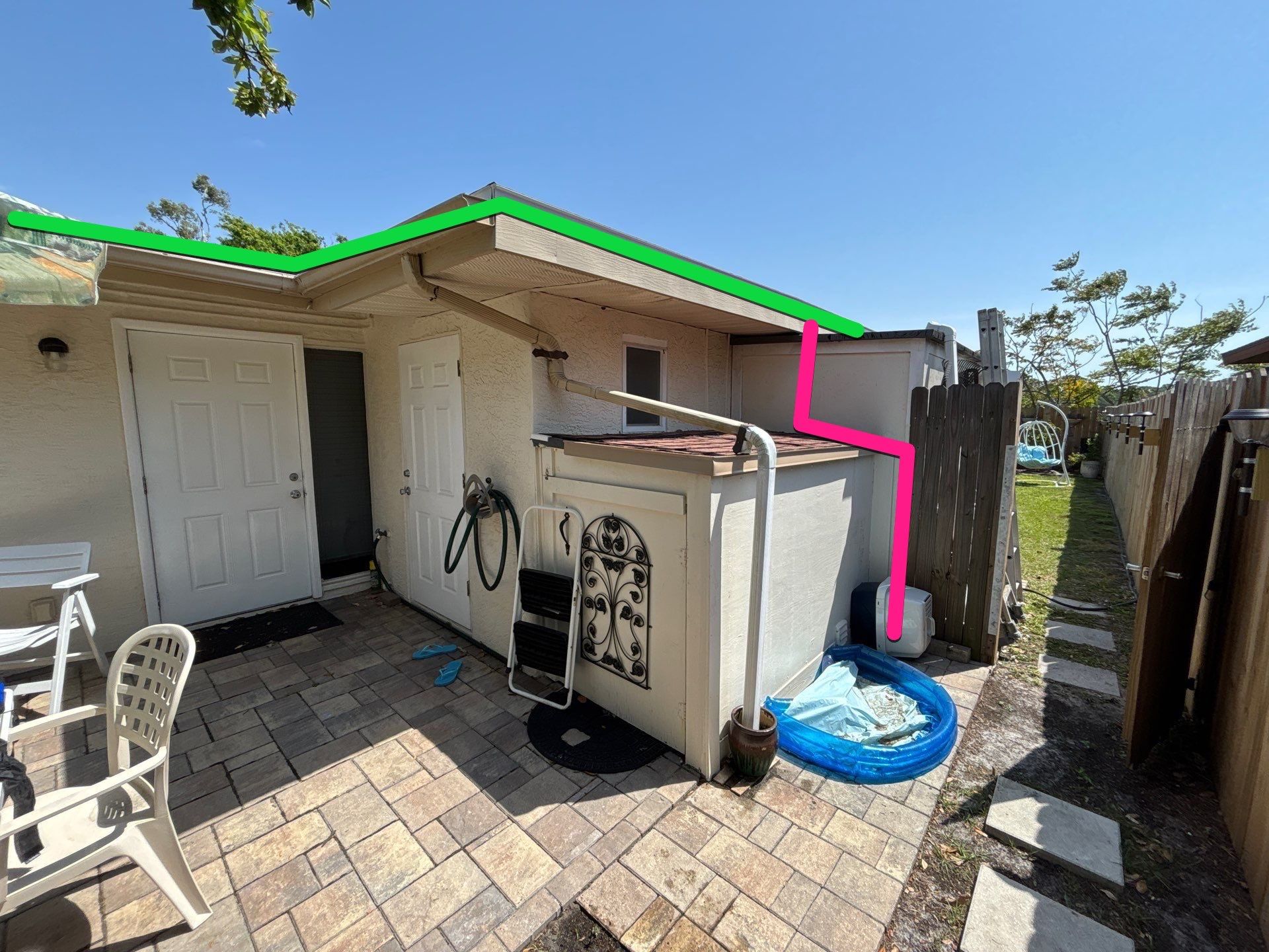 K-Style Seamless Gutter Installation using 3X4 Elbow Downspout in Sarasota FL by Gutter Professors