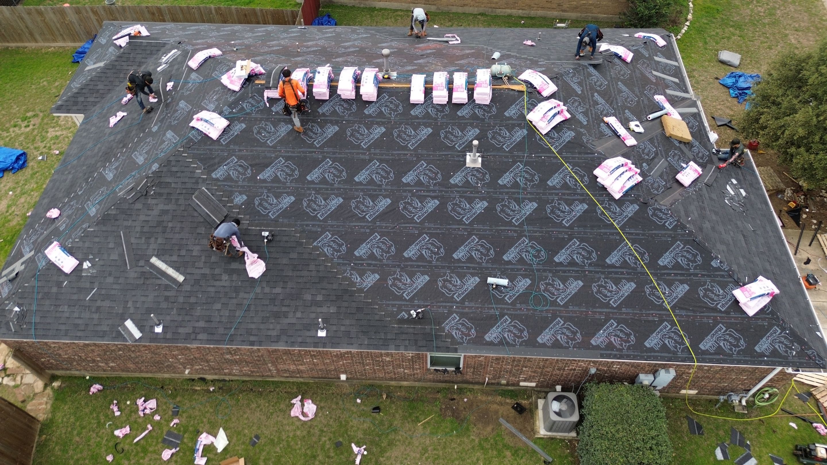 Residential Roof Replacement using 30 Year Laminate Shingles with High Profile Ridge by Premier Roofing and Contracting