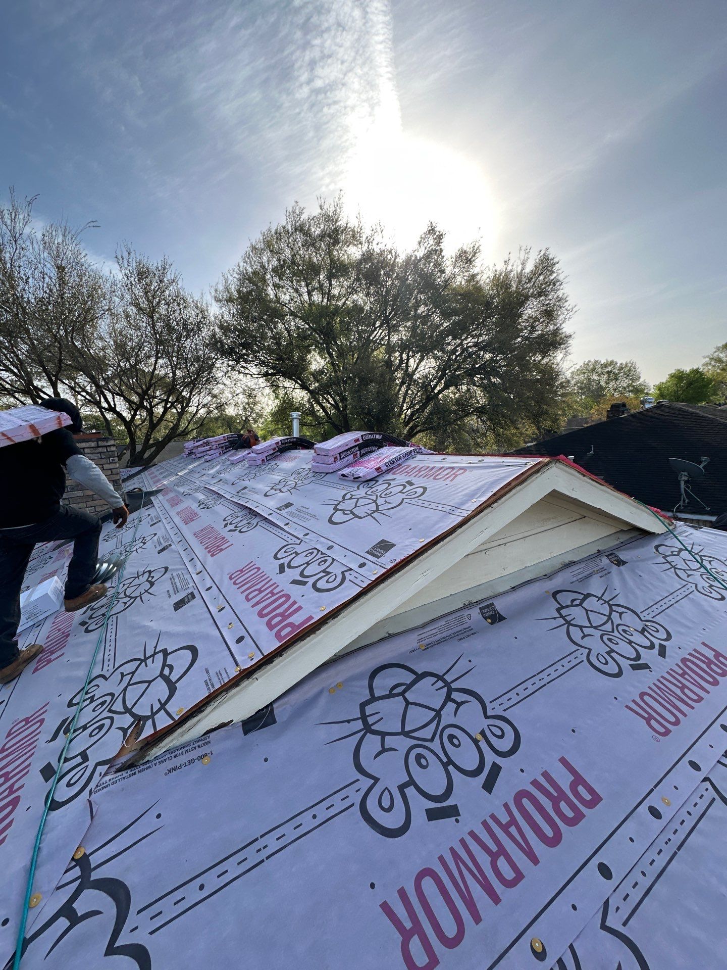 Project in Houston by Motion Roofing
