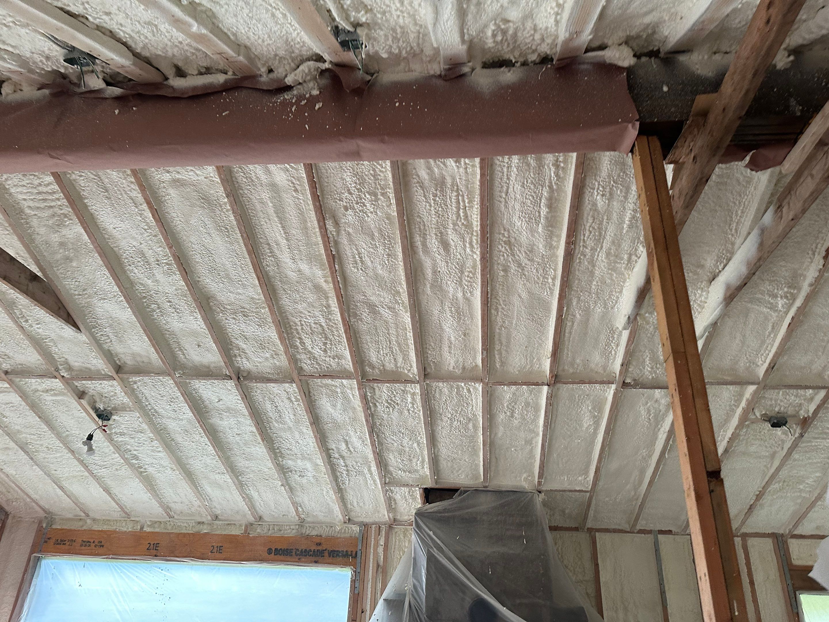 Attic Insulation using Closed Cell Spray Foam by NYS Foam & Energy