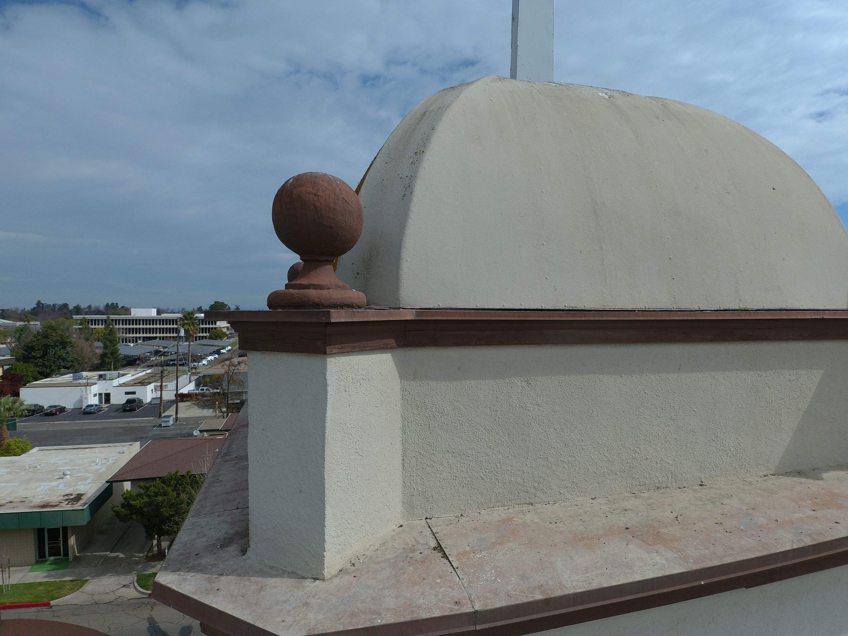  Presbyterian Church repairs to entrance architecture by Straight Edge Roofing Inc