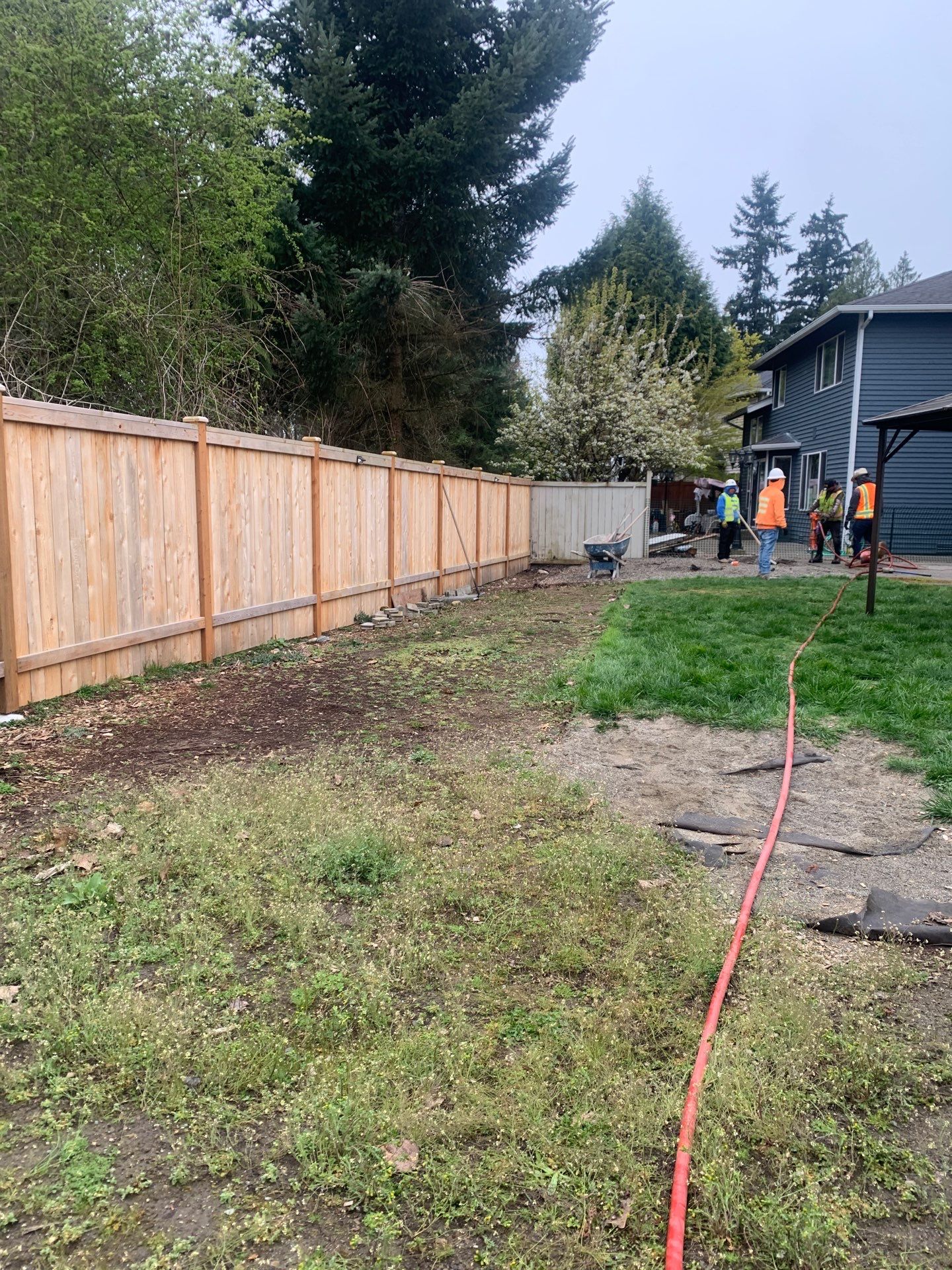 Benedict | Stamped Concrete Back Patio by Jireh Asphalt & Concrete Inc 