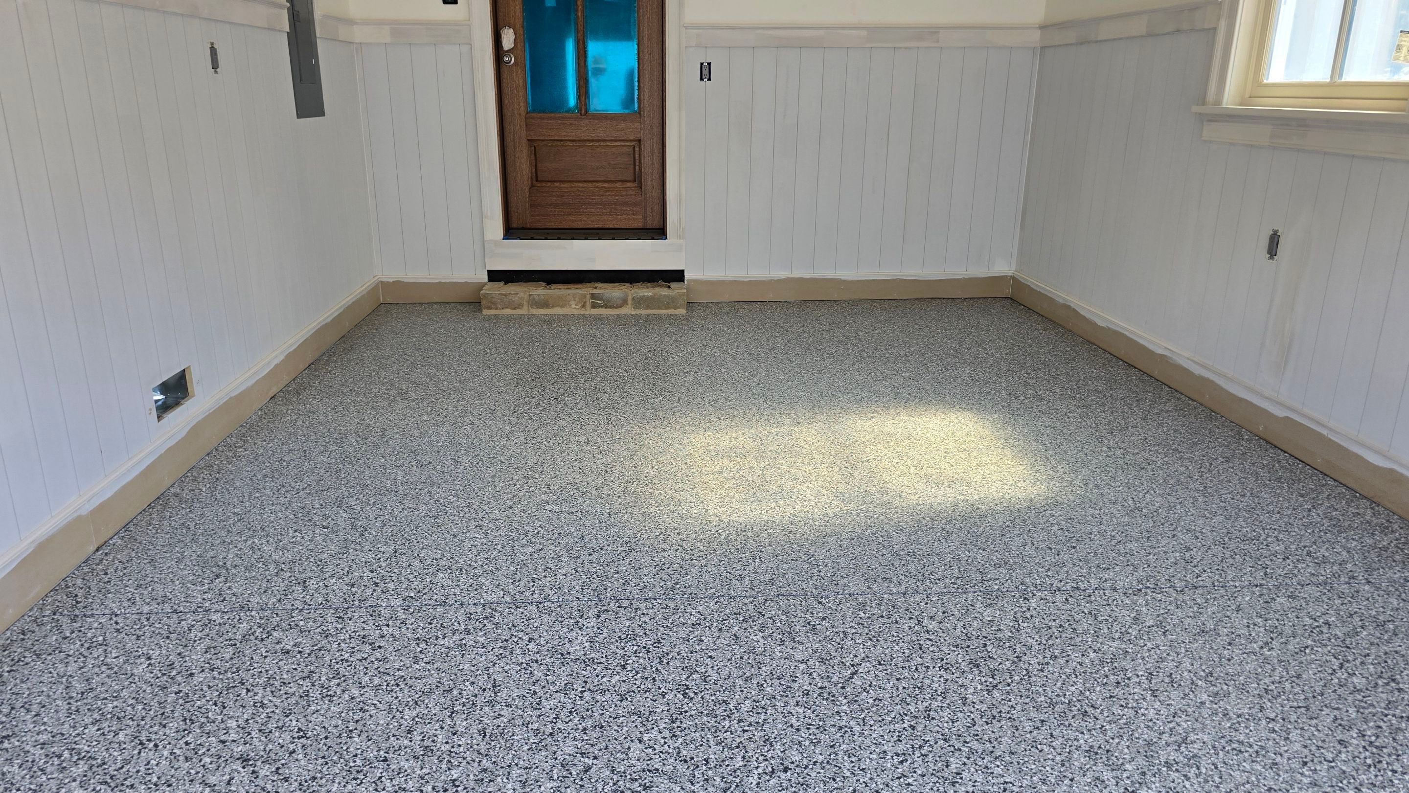 Garage using Gravel by Elite Floor Solutions