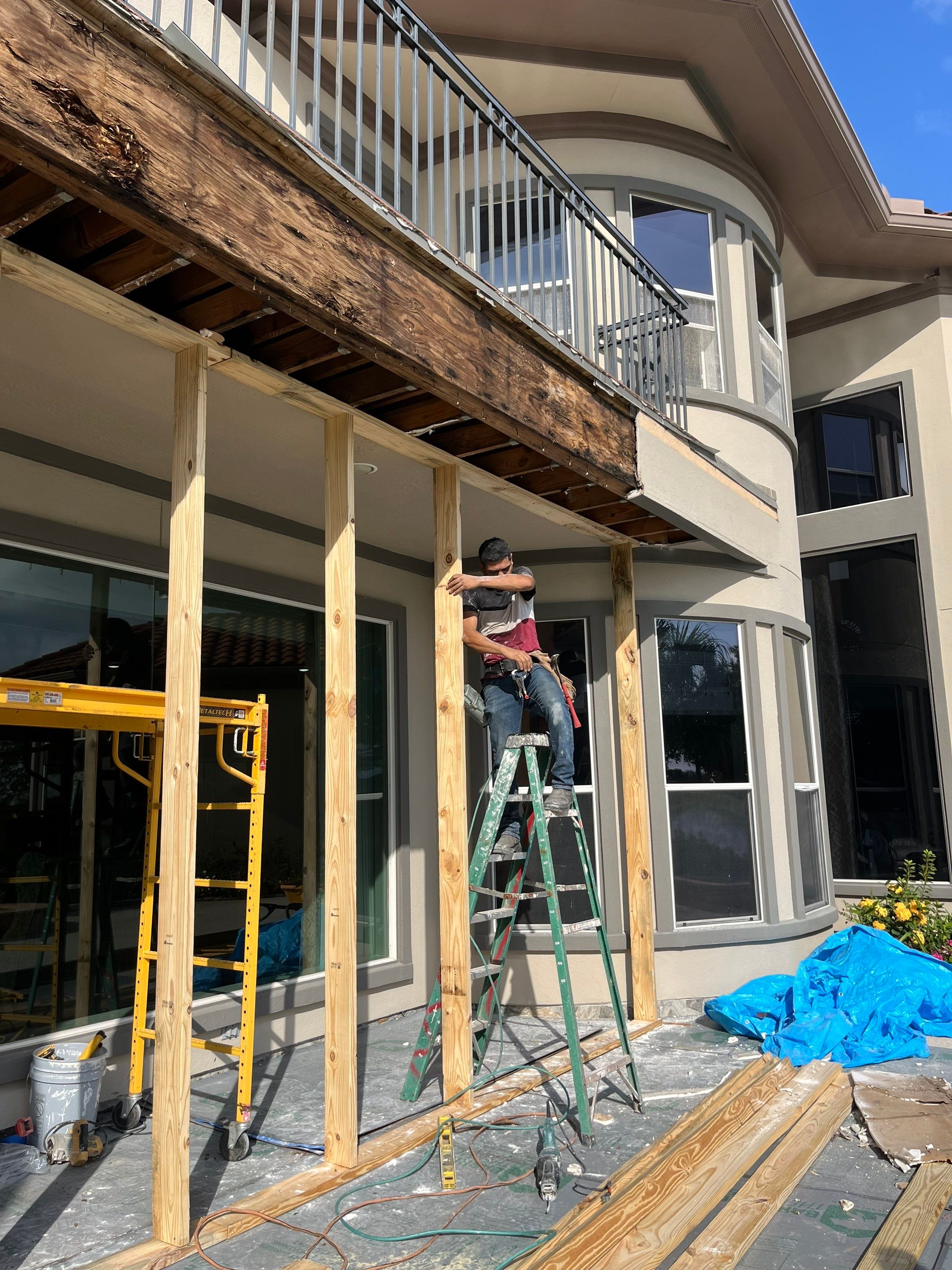 Major Remodel onBalcony Reconstruction by L&T General Contractors and Restoration INC