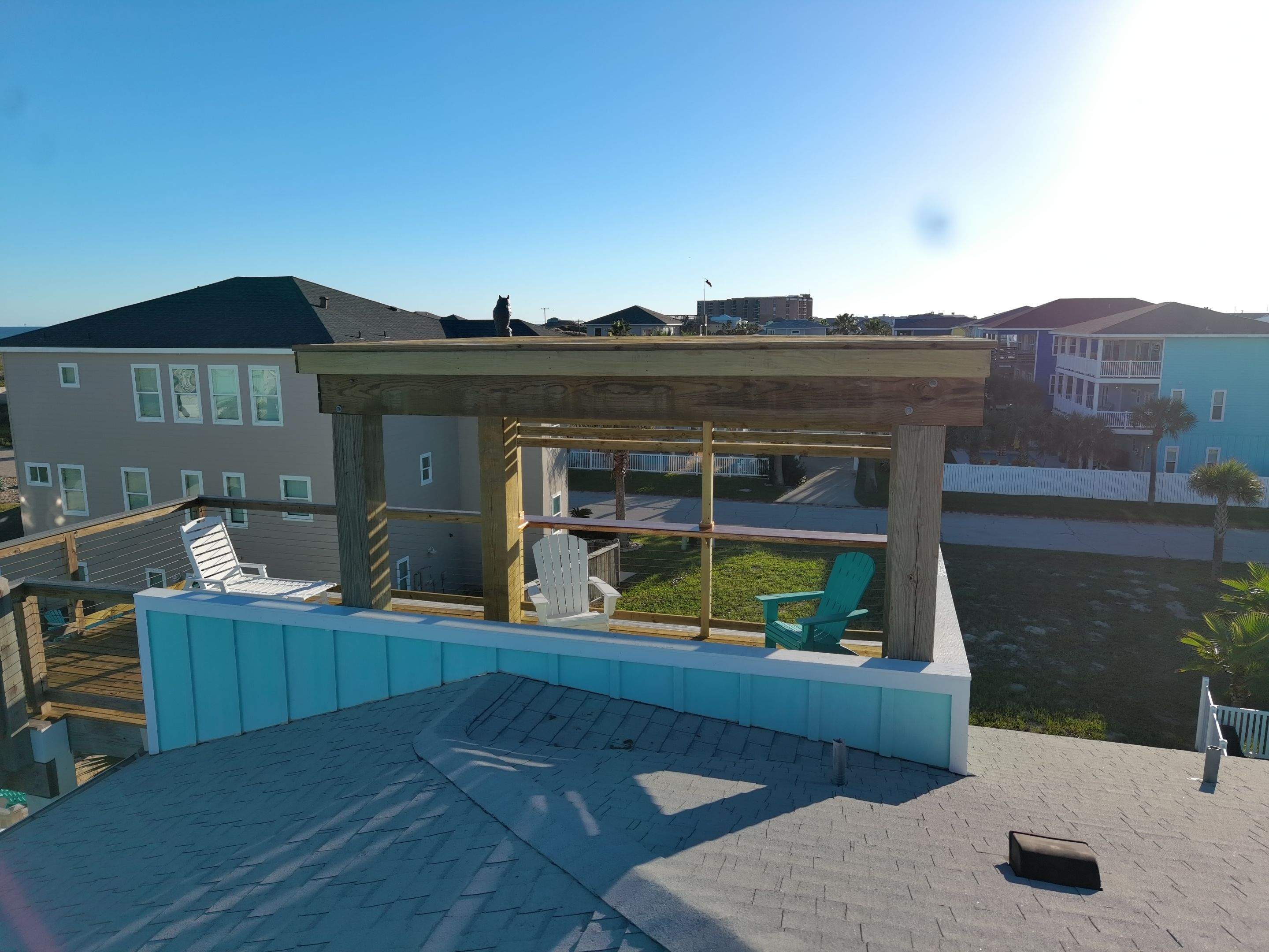 Roof Top Clubhouse on the Beach by Bayfront Roofing and Construction