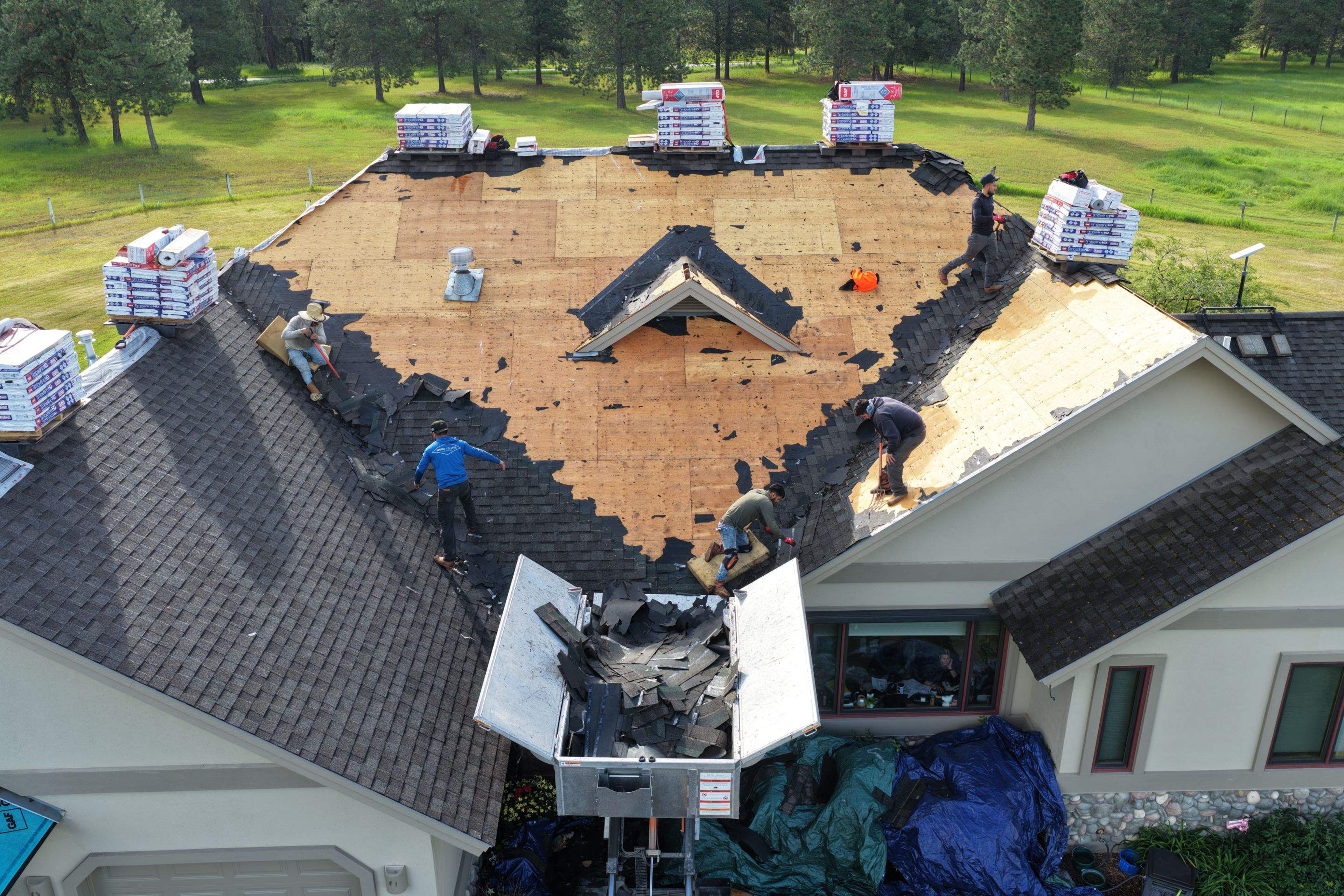 Roof Replacement using GAF Timberline HDZ - Midnight Mesa  by Montana Roofing Solutions