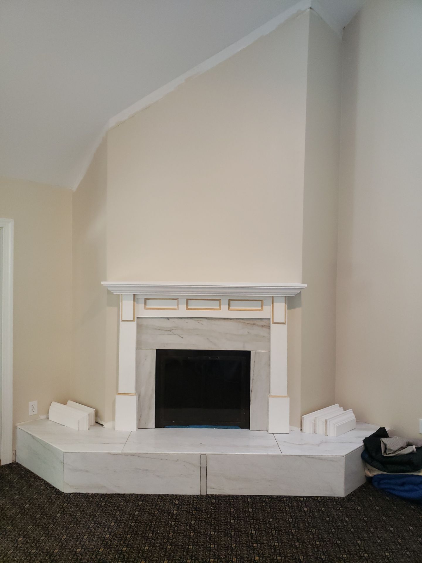 š„ Dramatic Fireplace Transformation by A Step Above Handy LLC