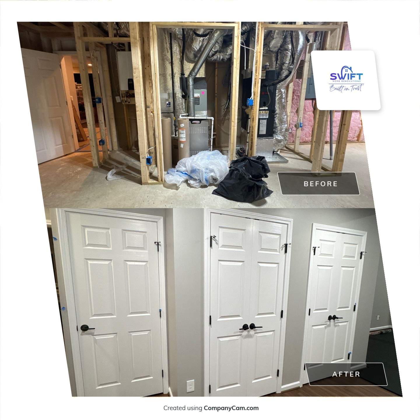 Finished Basement Remodel  by Swift Home Renovations 