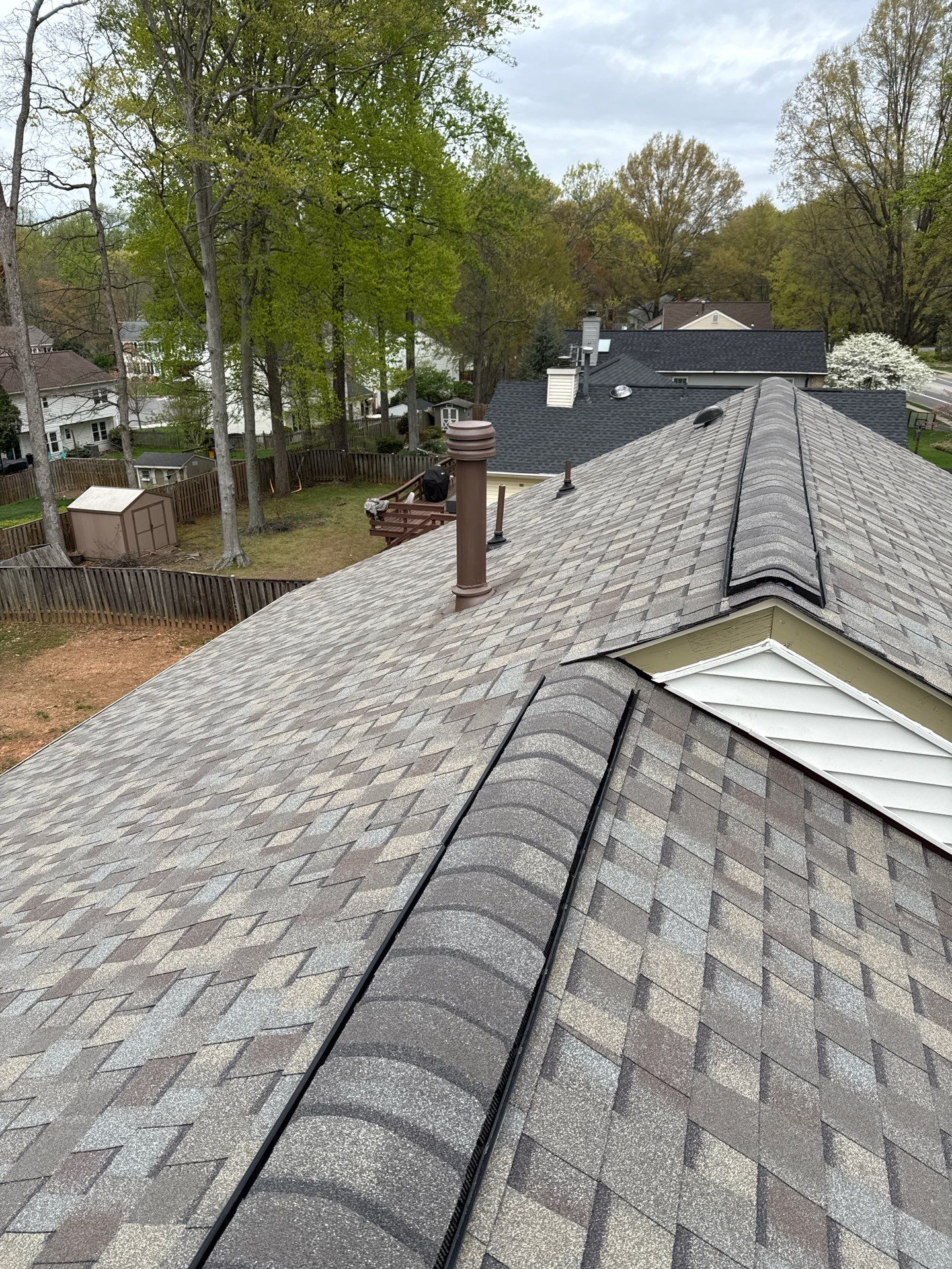 Burke: Residential Roof Replacement with CertainTeed Landmark Pro in Max Def Weathered Wood by RM Banning, Inc.