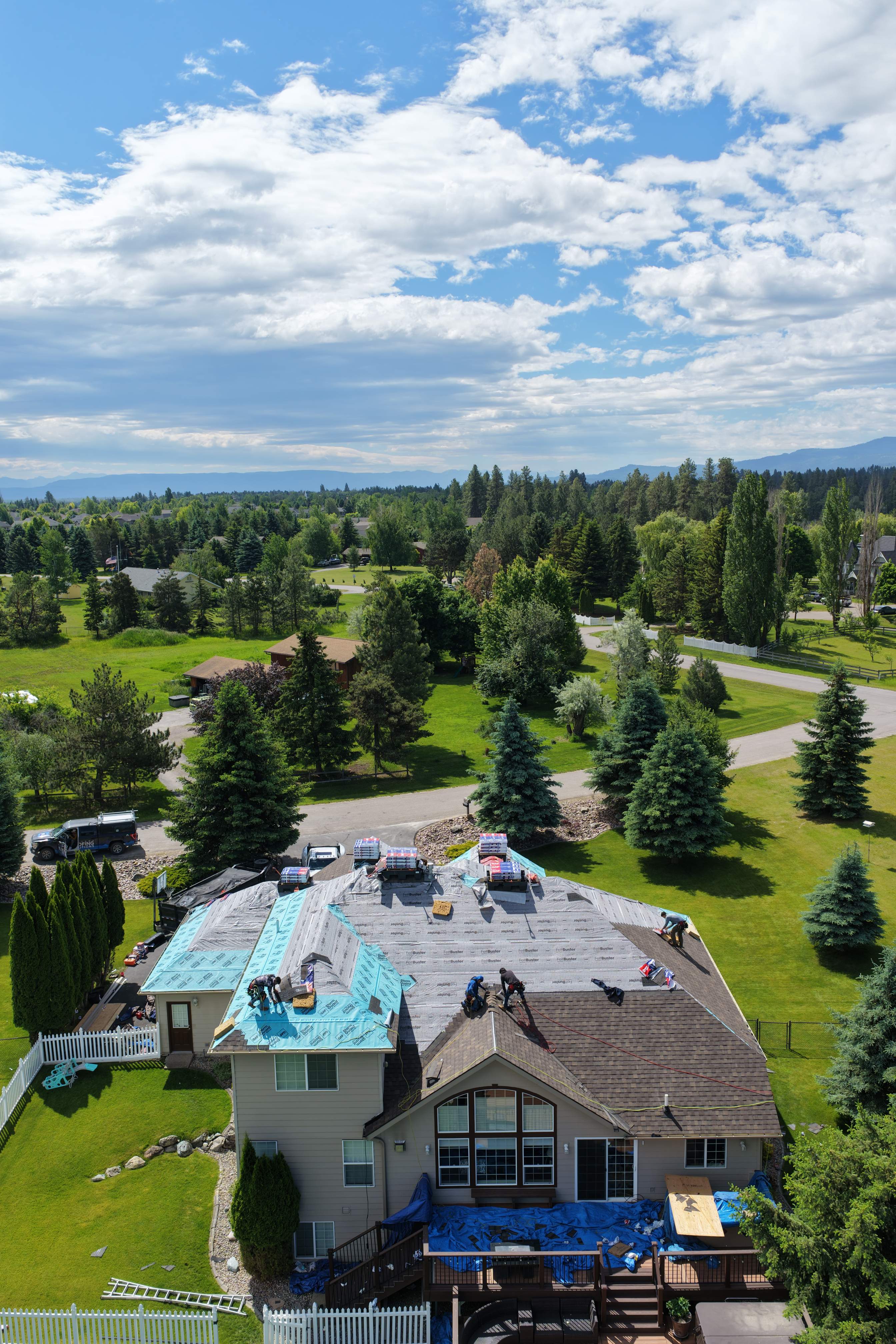 Roof Replacement using GAF Timberline HDZ - Chestnut Valley by Montana Roofing Solutions